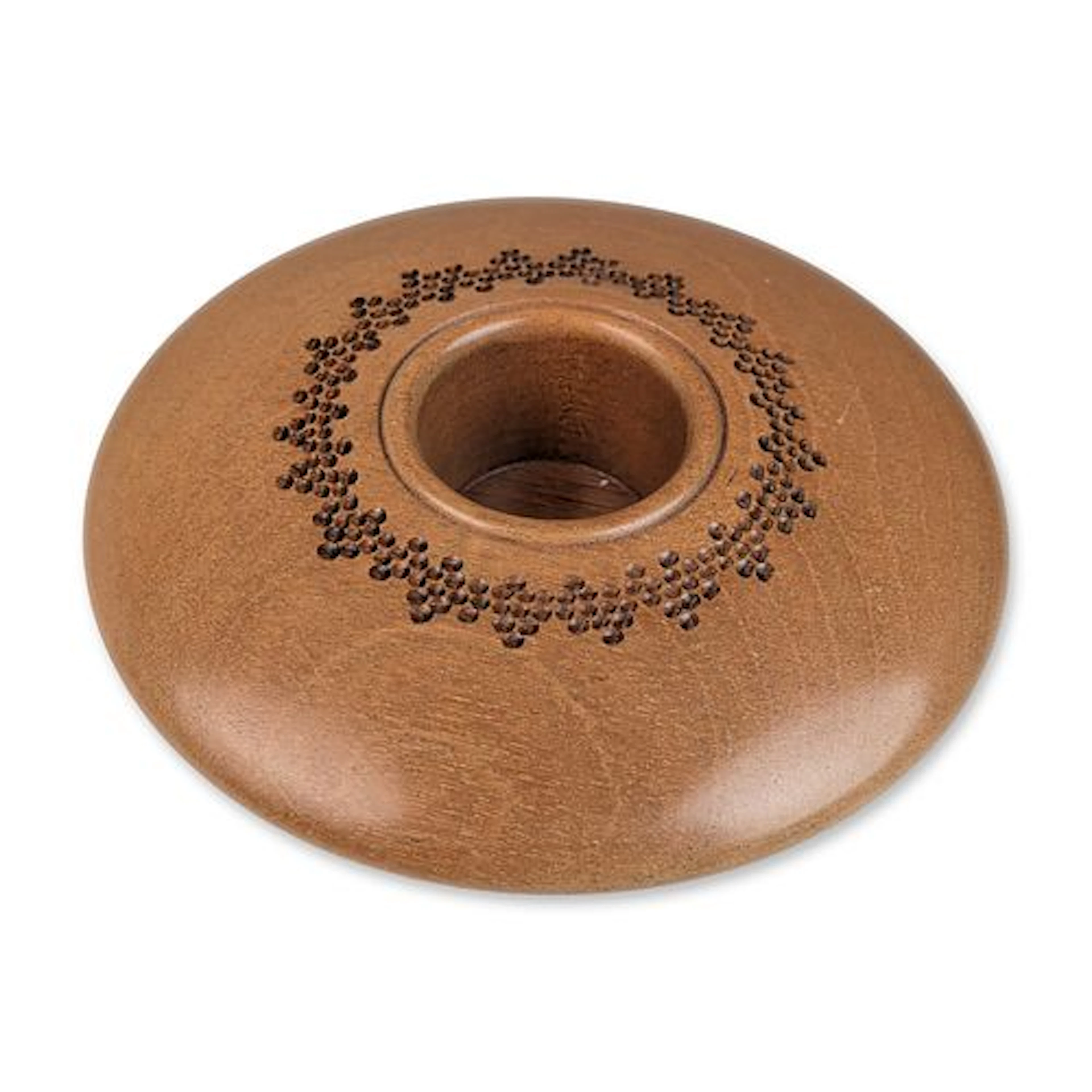 Artisan Hand-Turned Hardwood Weed Pot, Signed Dixie 2001