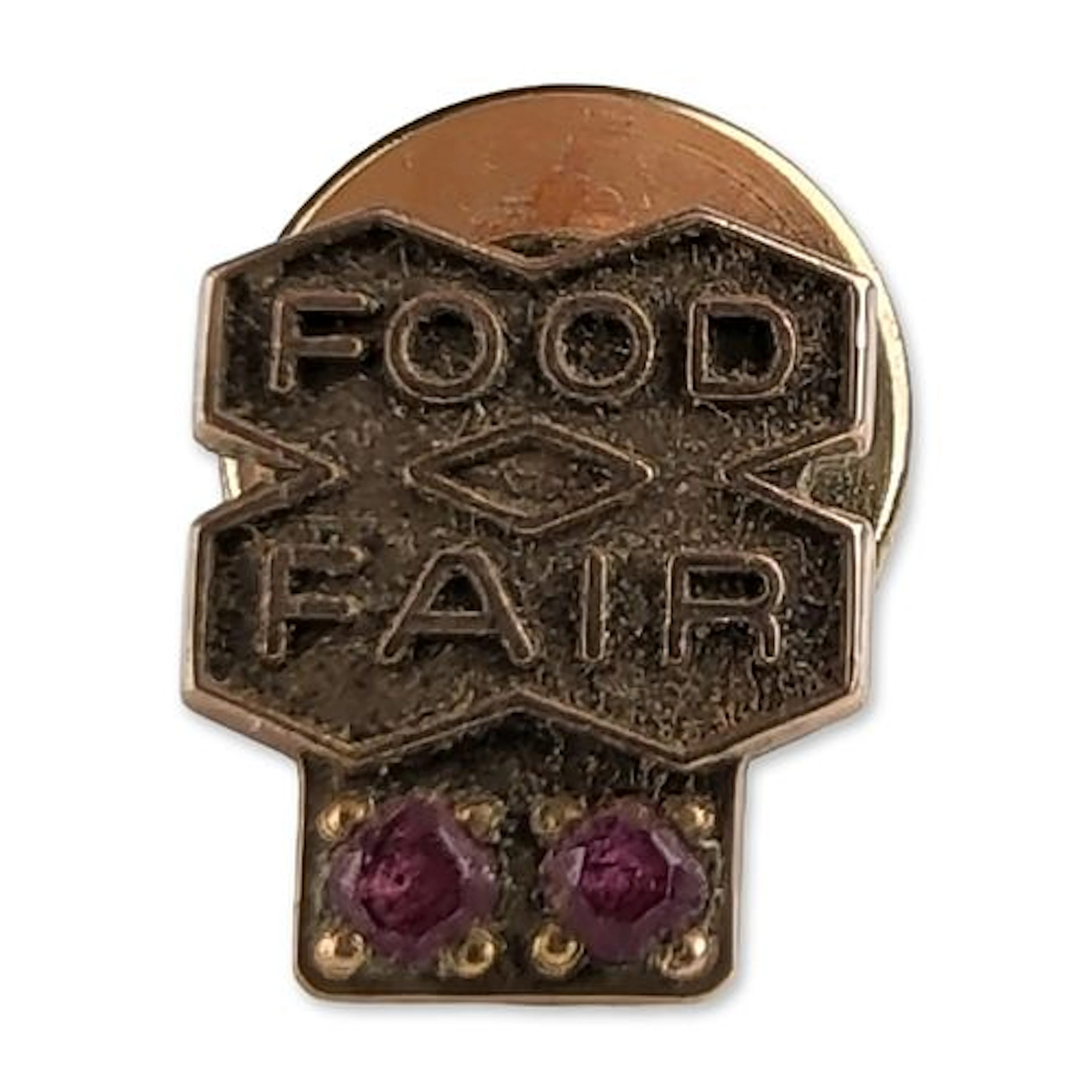 Food Fair 10K Gold and Ruby Service Award Pin