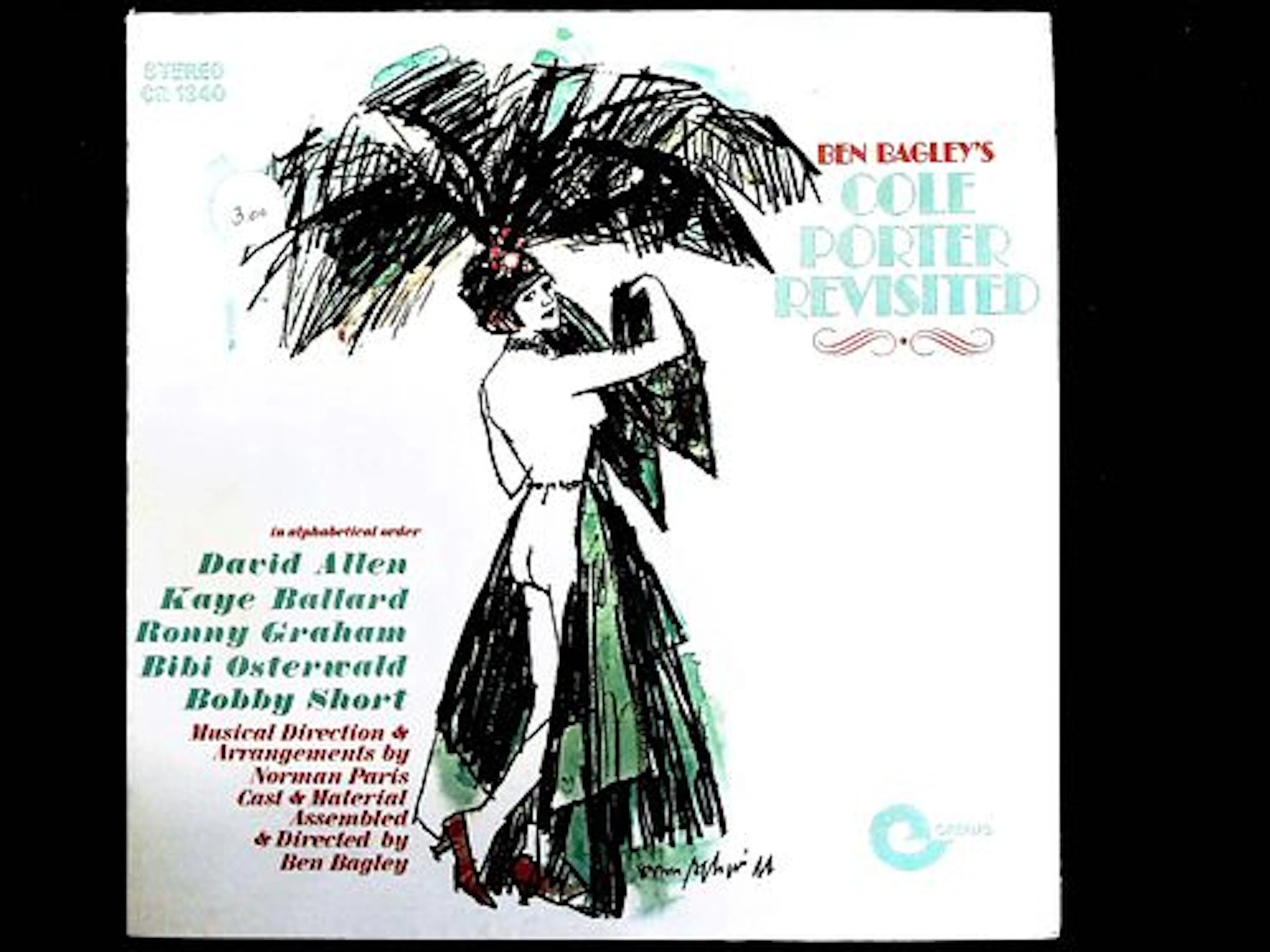 Ben Bagley's Cole Porter Revisited Vinyl LP Record Album Crewe STEREO CR 1340
