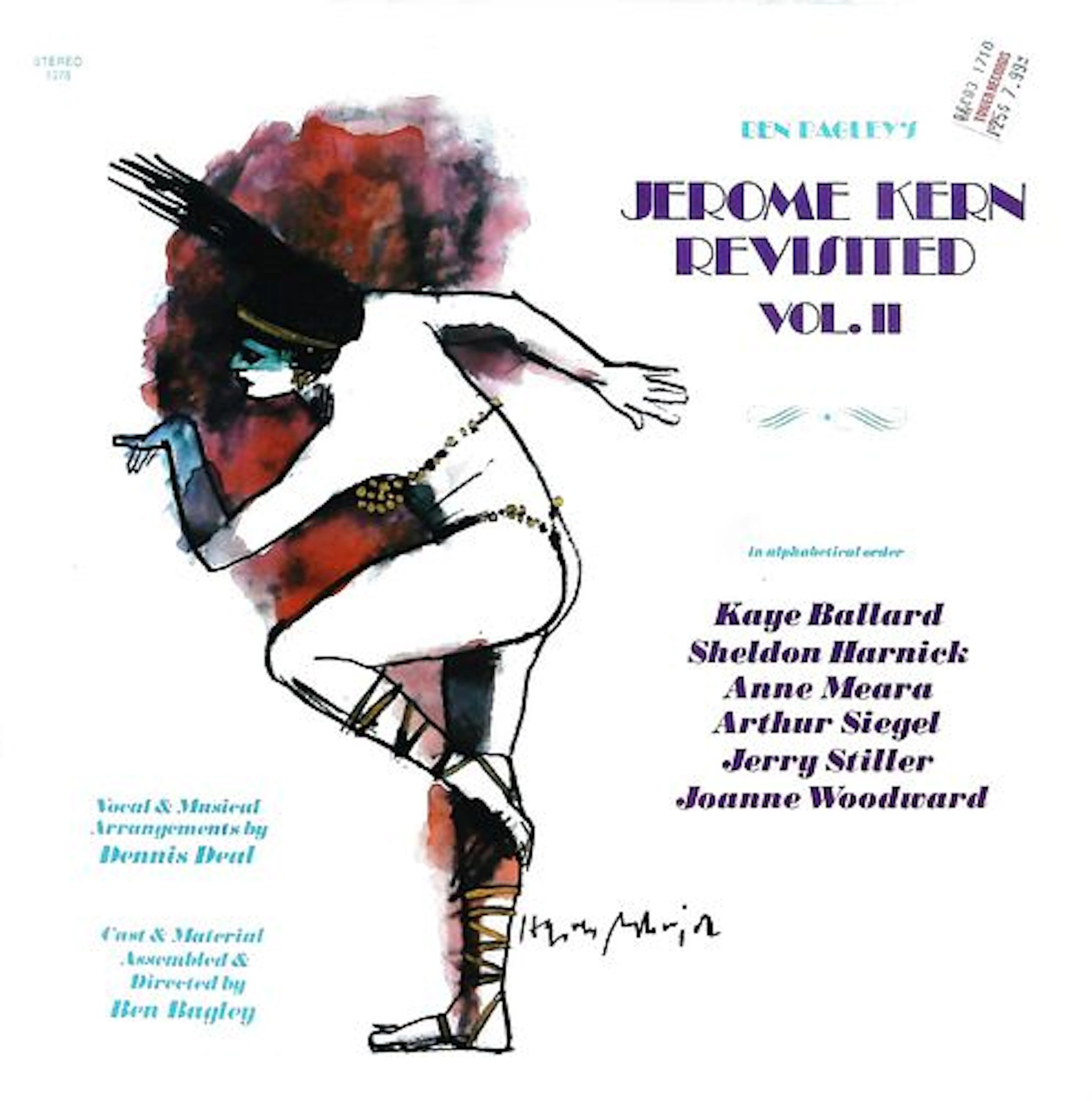Ben Bagley's Jerome Kern Revisited Vol. II Stereo LP Album and Cover