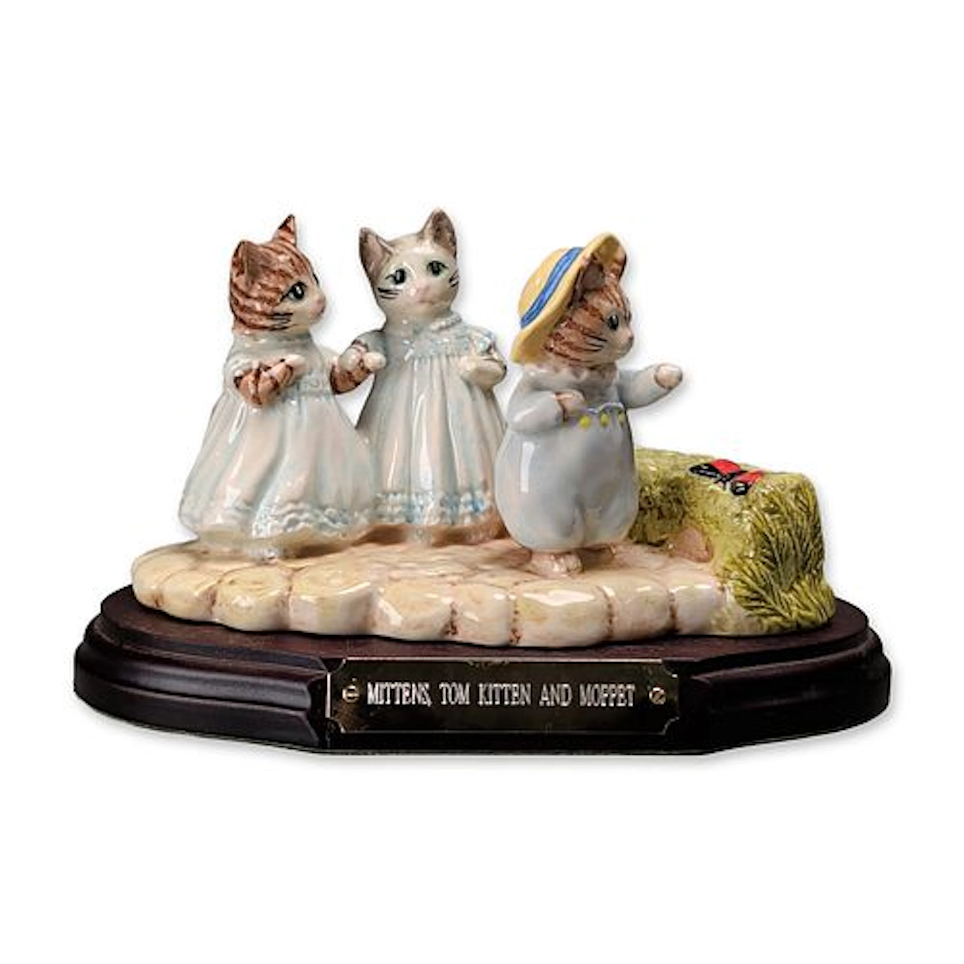 Beswick Ware Beatrix Potter Mittens Tom Kitten and Moppet Figurine Tableau