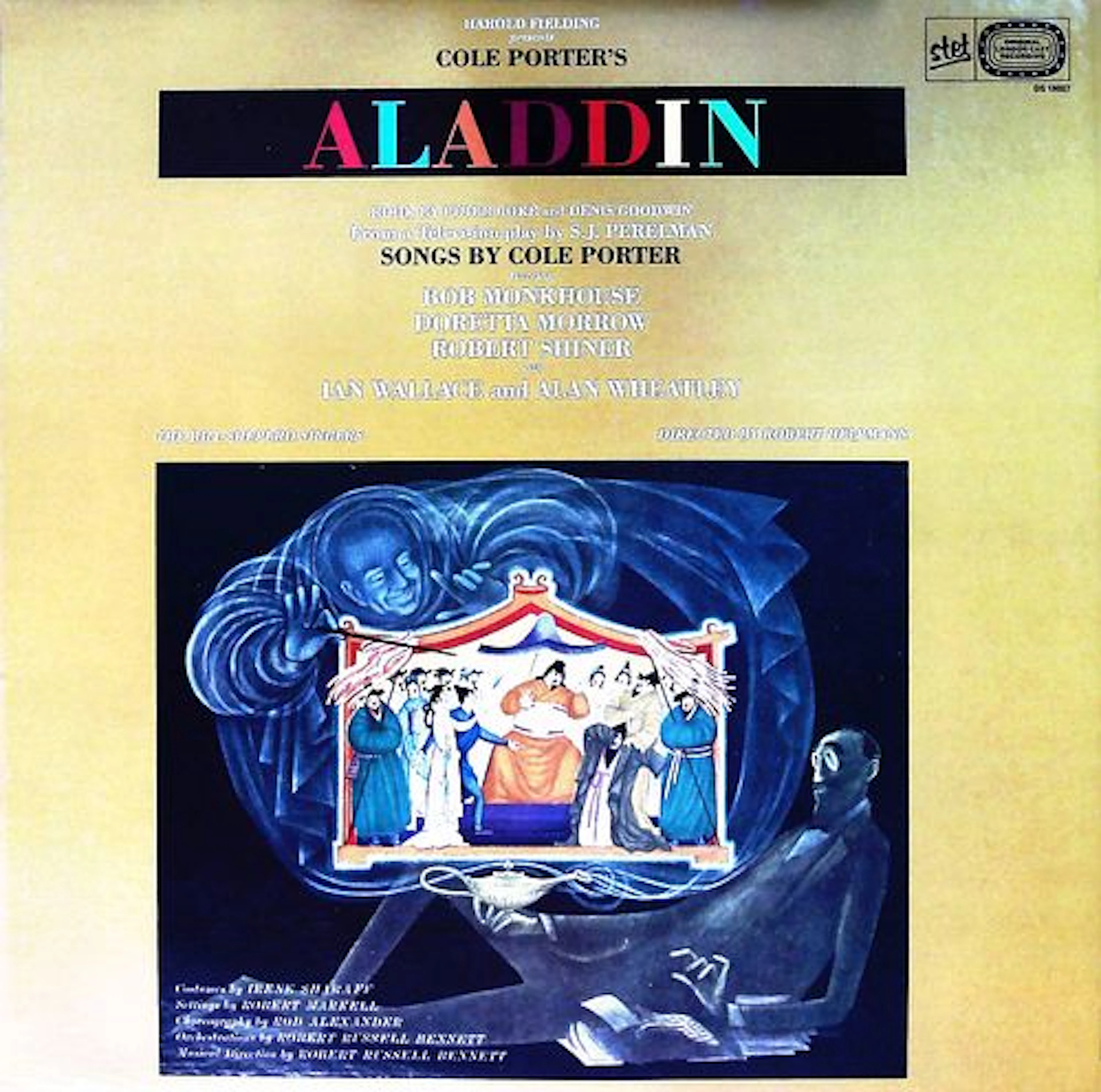 Cole Porters Aladdin Original Cast EMI LP Record Album