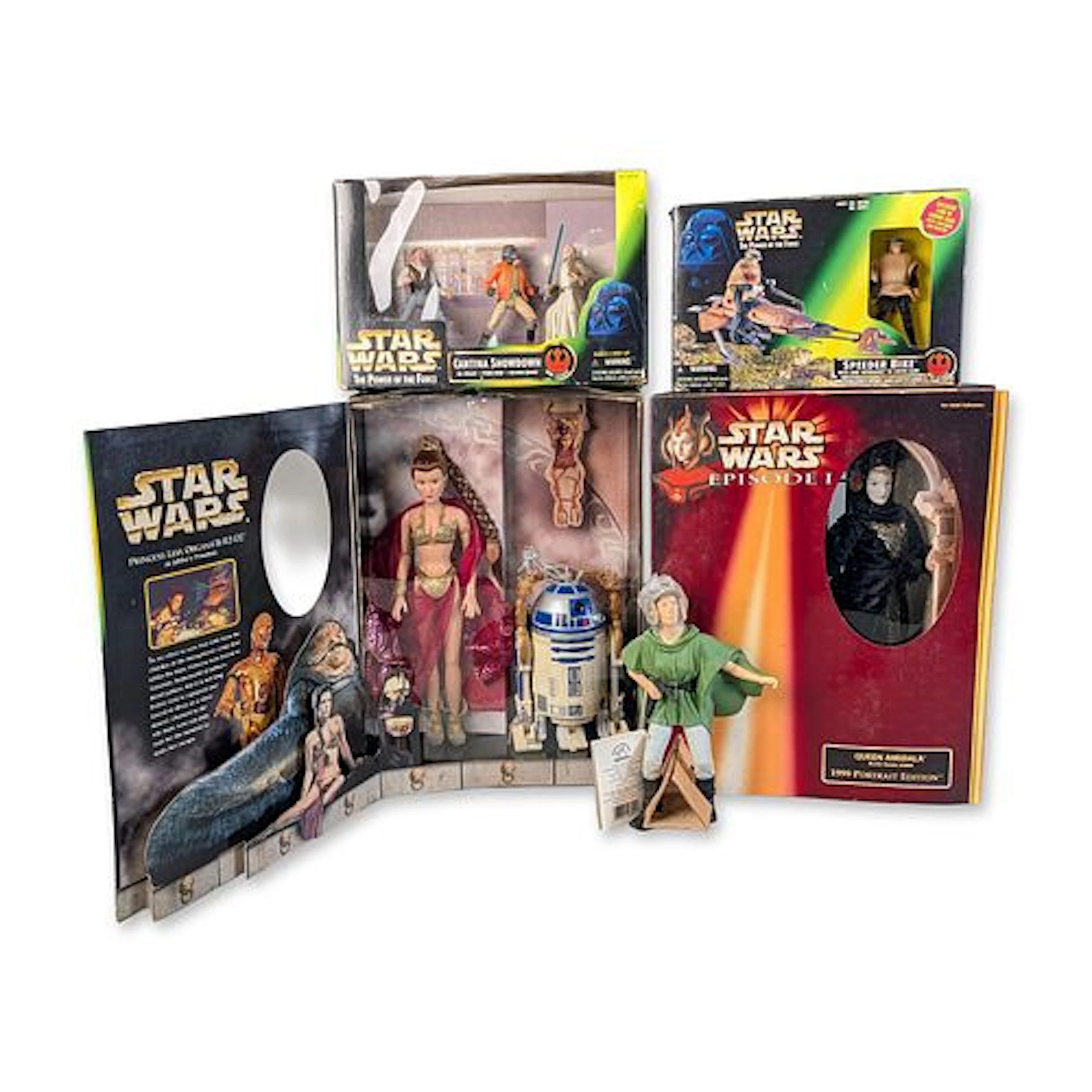 A Collection of Star Wars Action Figures and Vehicles