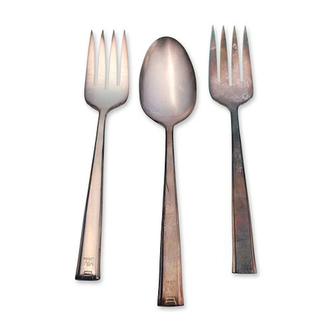 3pc 1950s Oneida Ltd. Moore-McCormack Lines Silverplate Flatware Group