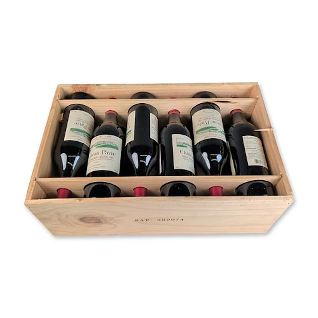 12 Bottles Chateau Pavie First Growth 2003 Red Wine OWC Collection