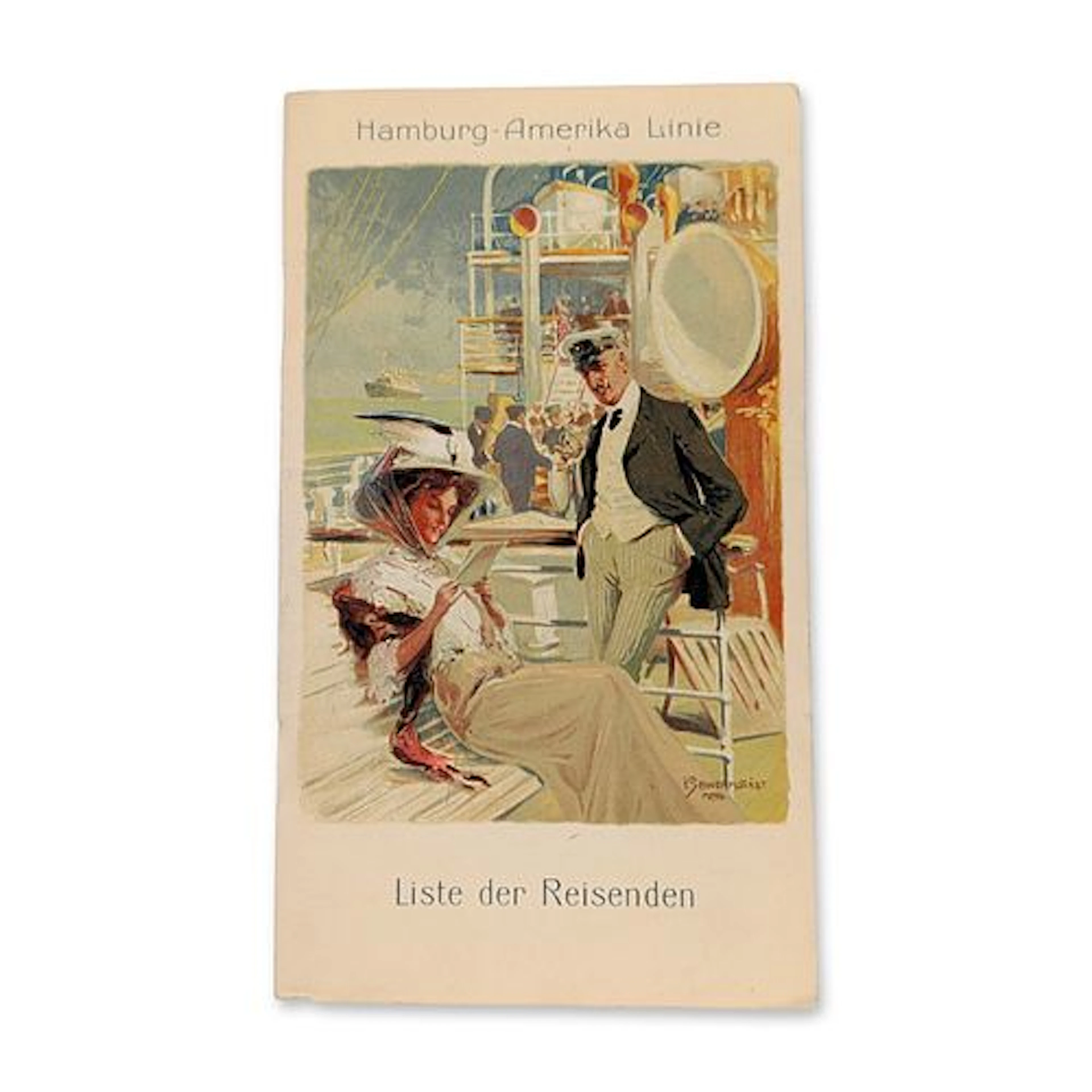 Hamburg-Amerika Linie 1912 Kaiserin Auguste Victoria Passenger List