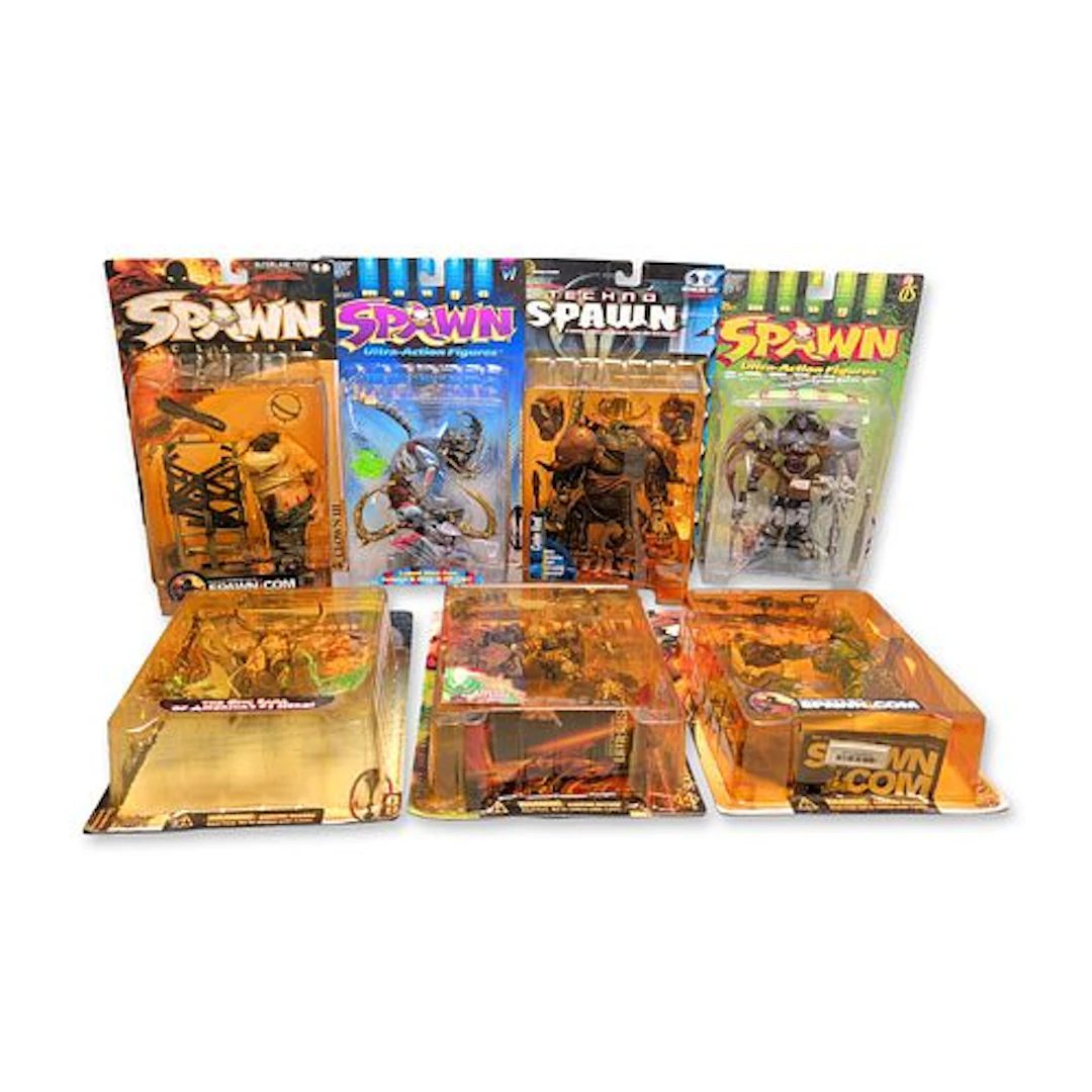 A Collection of 7 McFarlane Toys Spawn Action Figurines