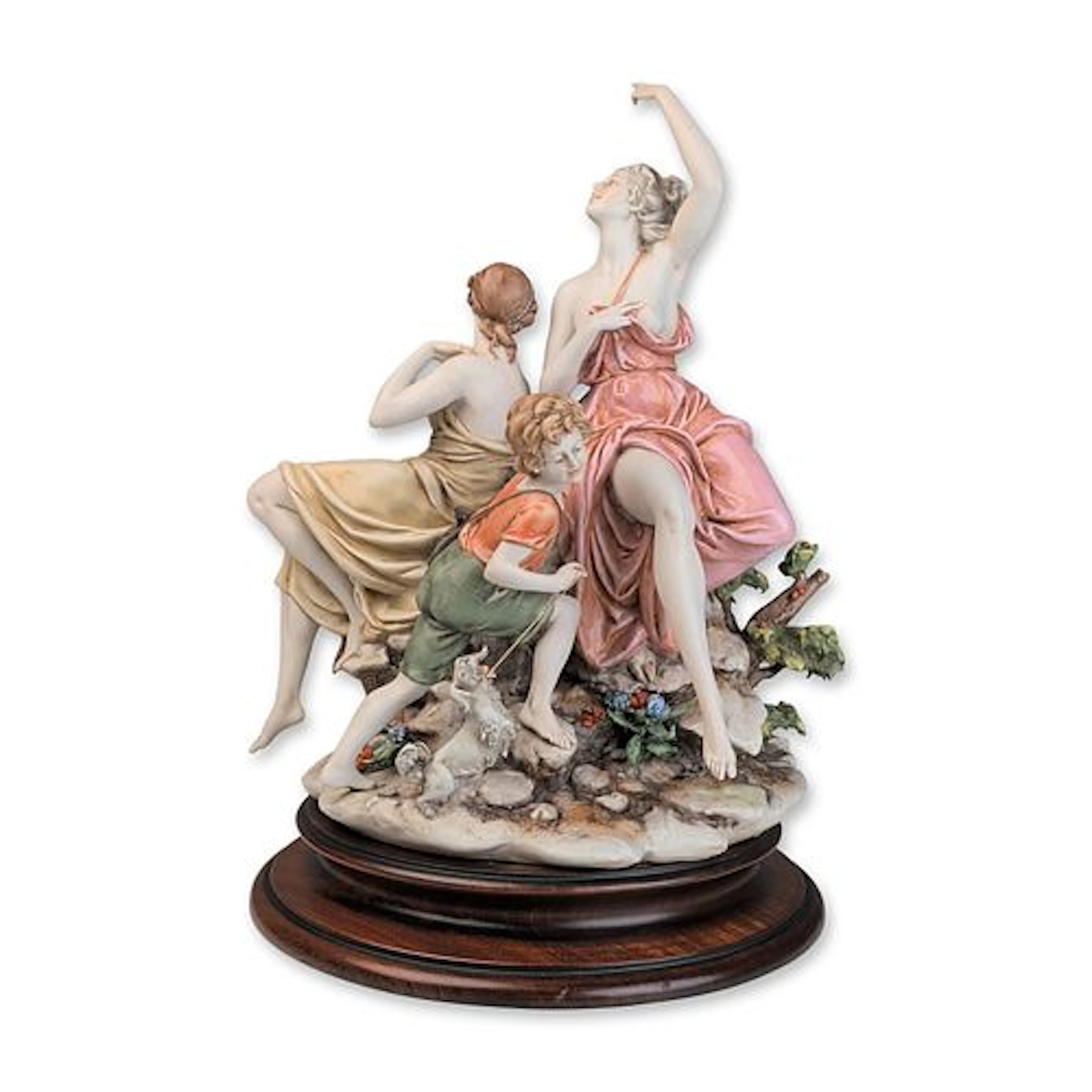 Triade Luigi Giorgio Benacchio Neoclassical Porcelain Multi-Figure