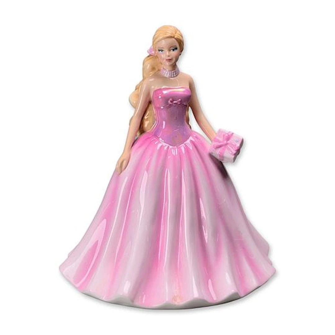 Royal Doulton Birthday Wishes Barbie Bone China Figurine