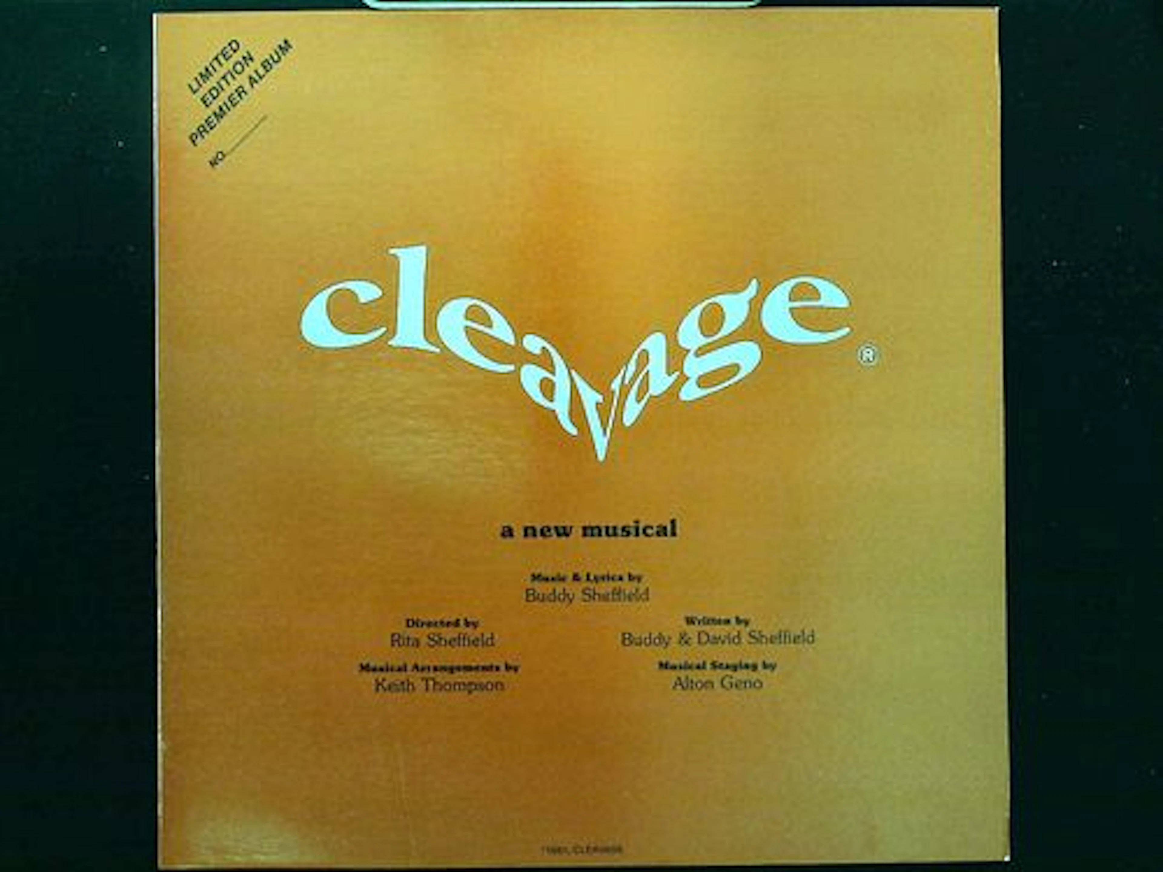 Cleavage A New Musical Limited Edition Premier Album Original Cast