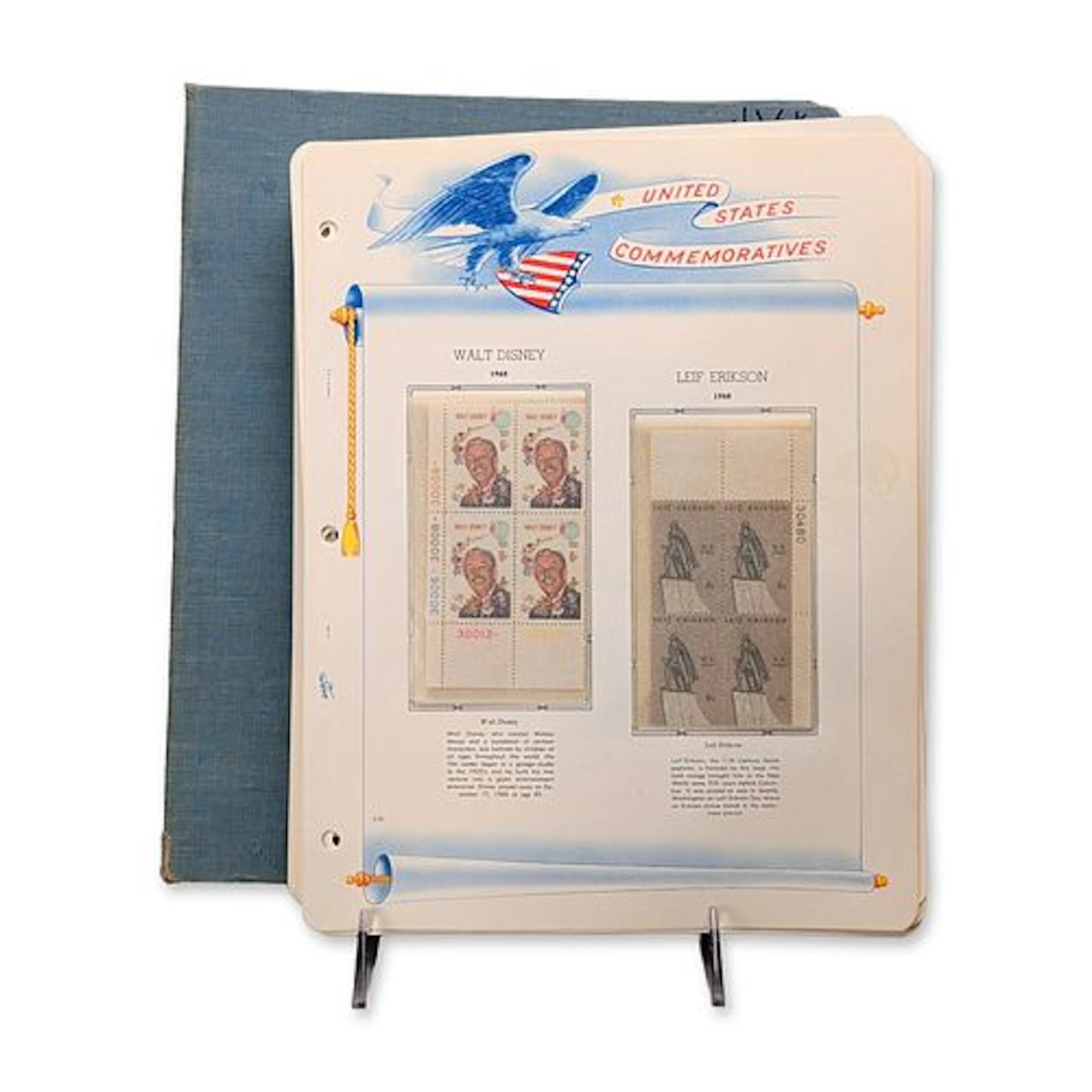 US 1960s and 1970s Commemorative Mint Plate Block and Sheet Postal Stamp