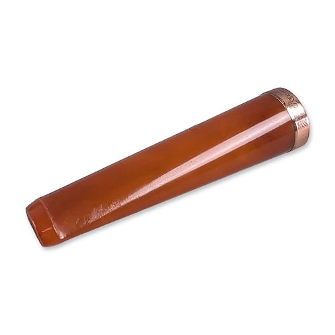 9K Rose Gold Mounted Amber Cigarette Holder