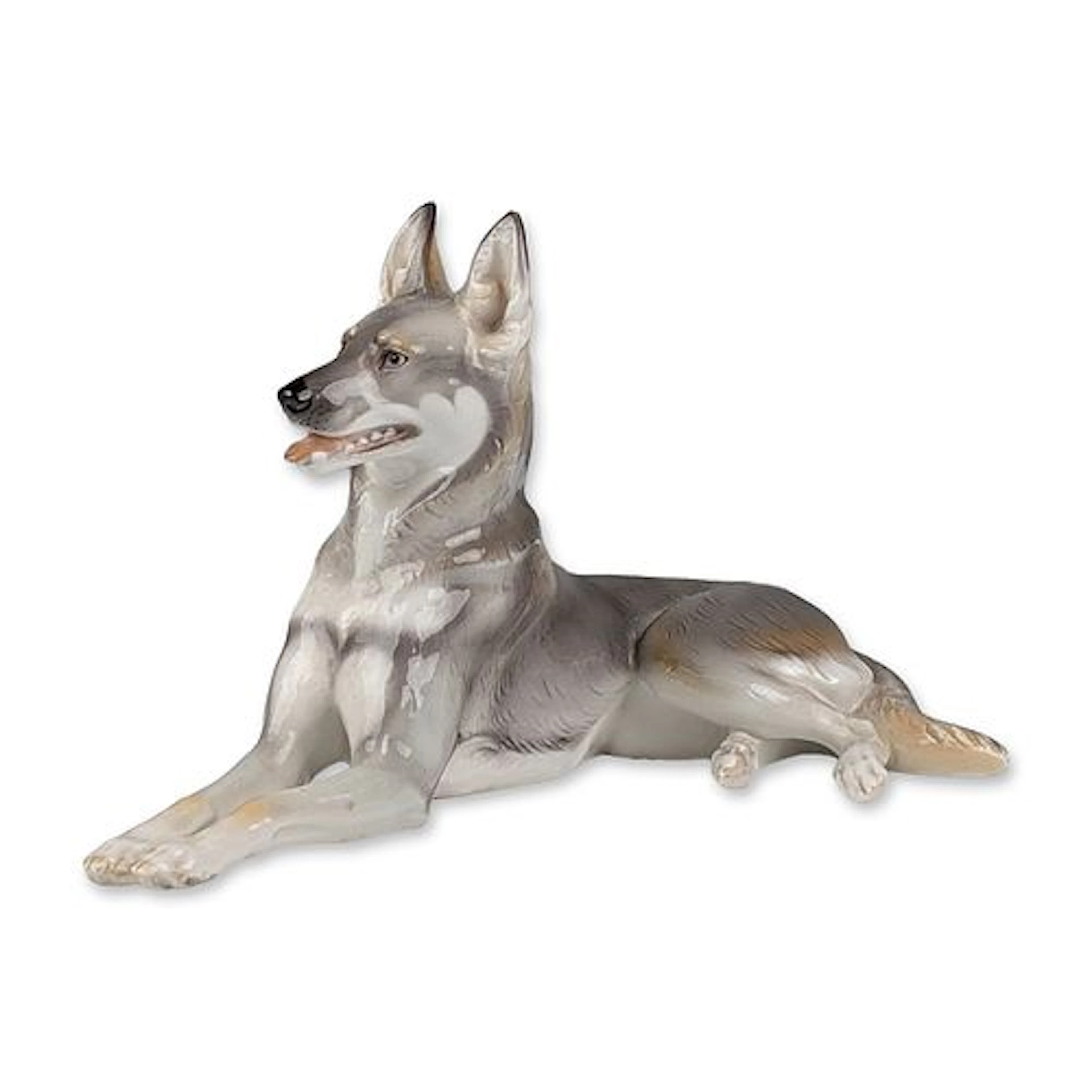 Nymphenburg Theodor Karner Porcelain Figurine, German Shepherd