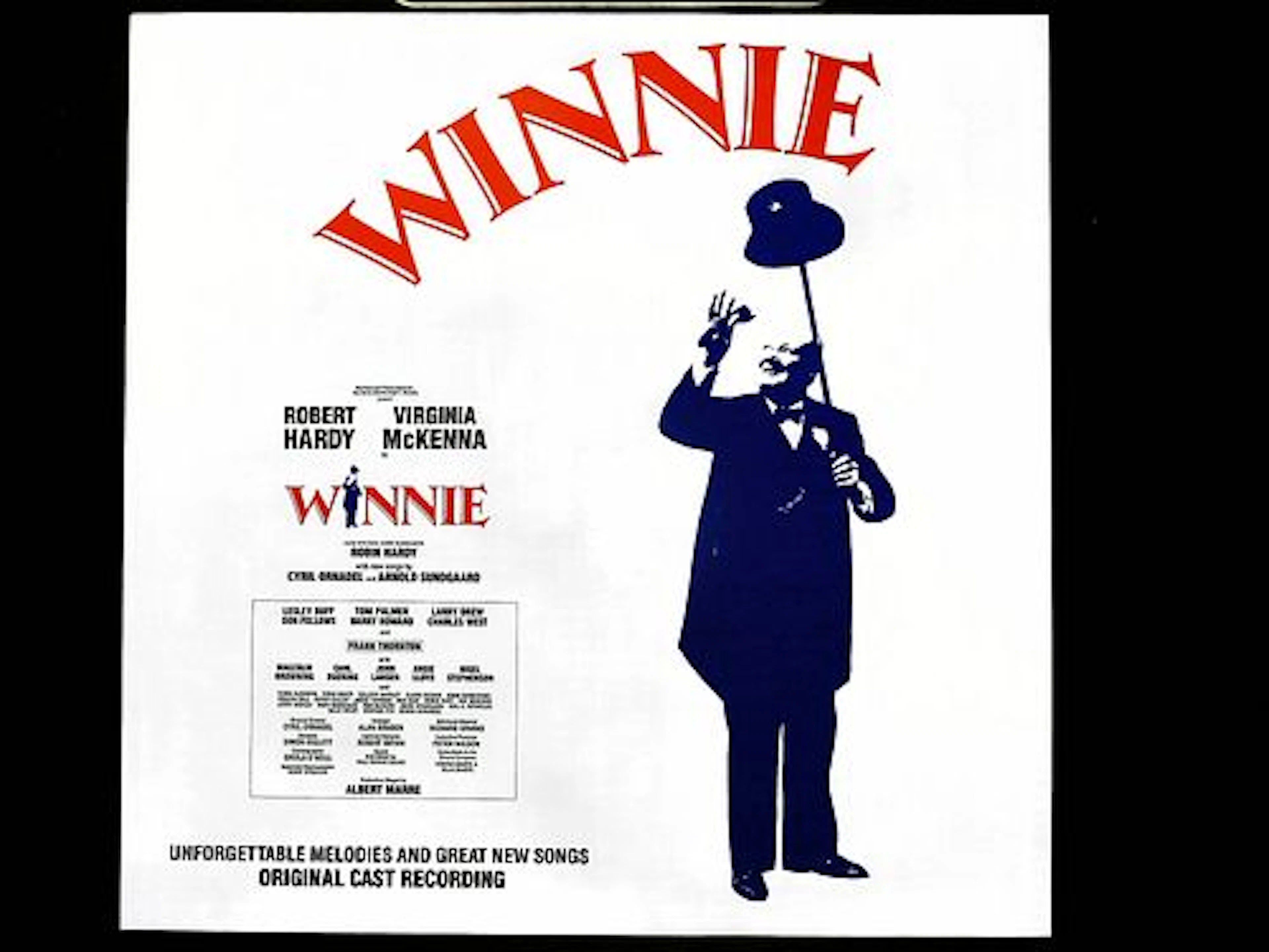Winnie Original Cast Recording Vinyl LP Starring Robert Hardy and