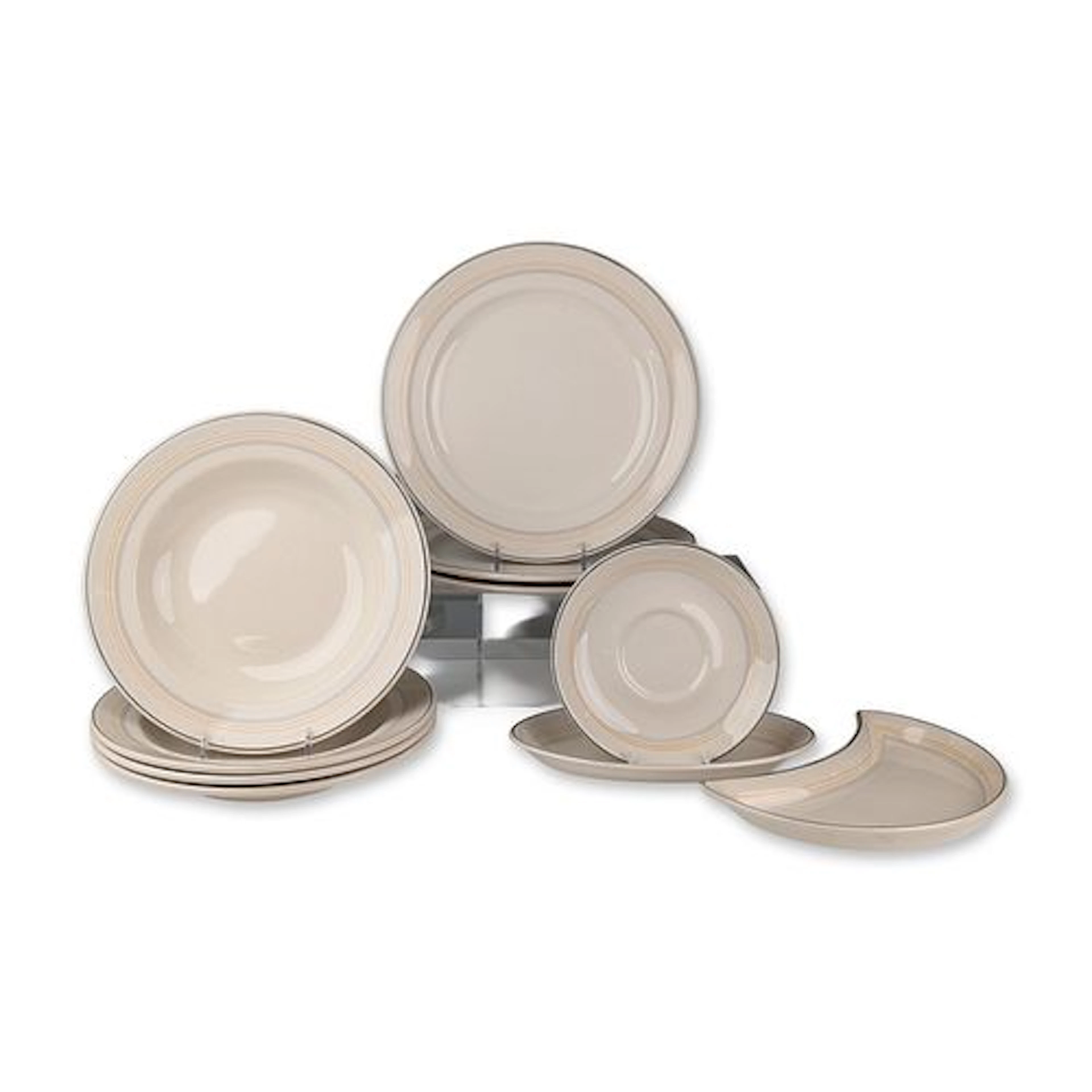 10pc Maddock Cunard Steam-Ship Co. Ivory Ware Dinnerware Set