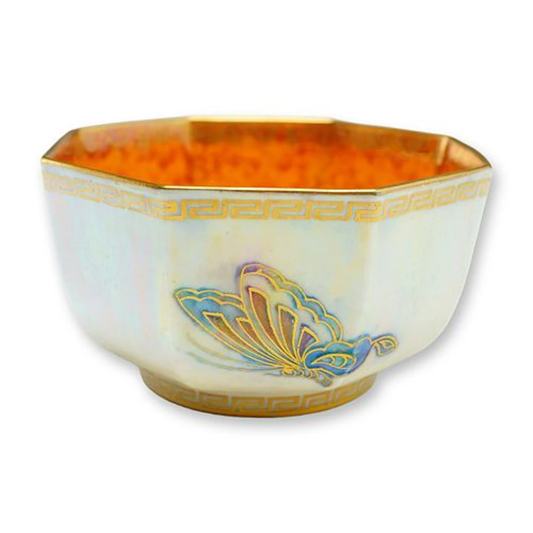Wedgwood Fairyland Lustre Octagonal Bowl, Butterflies Z4832