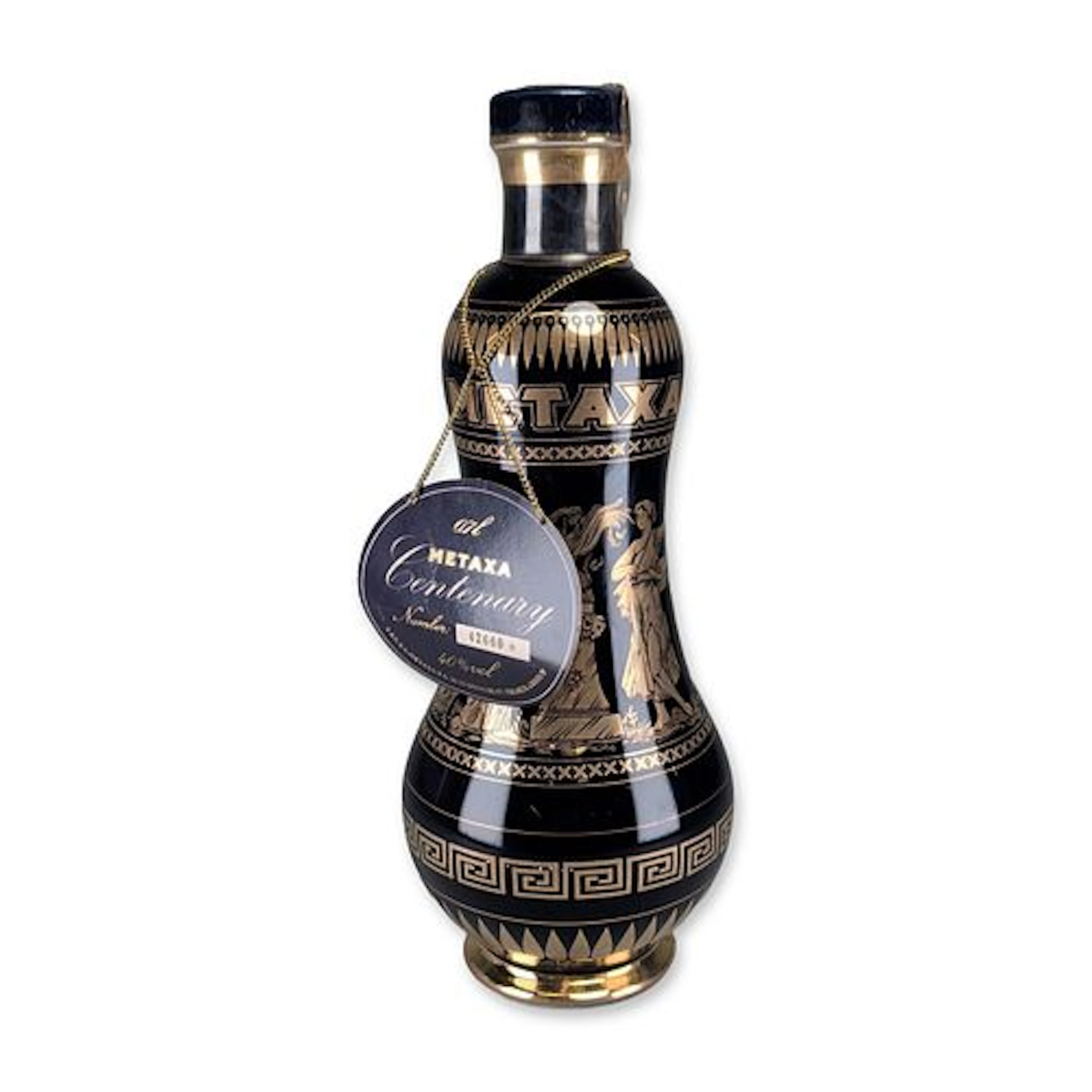 Metaxa Centenary Greek Spirit Porcelain Decanter 700 ML with Presentation Case