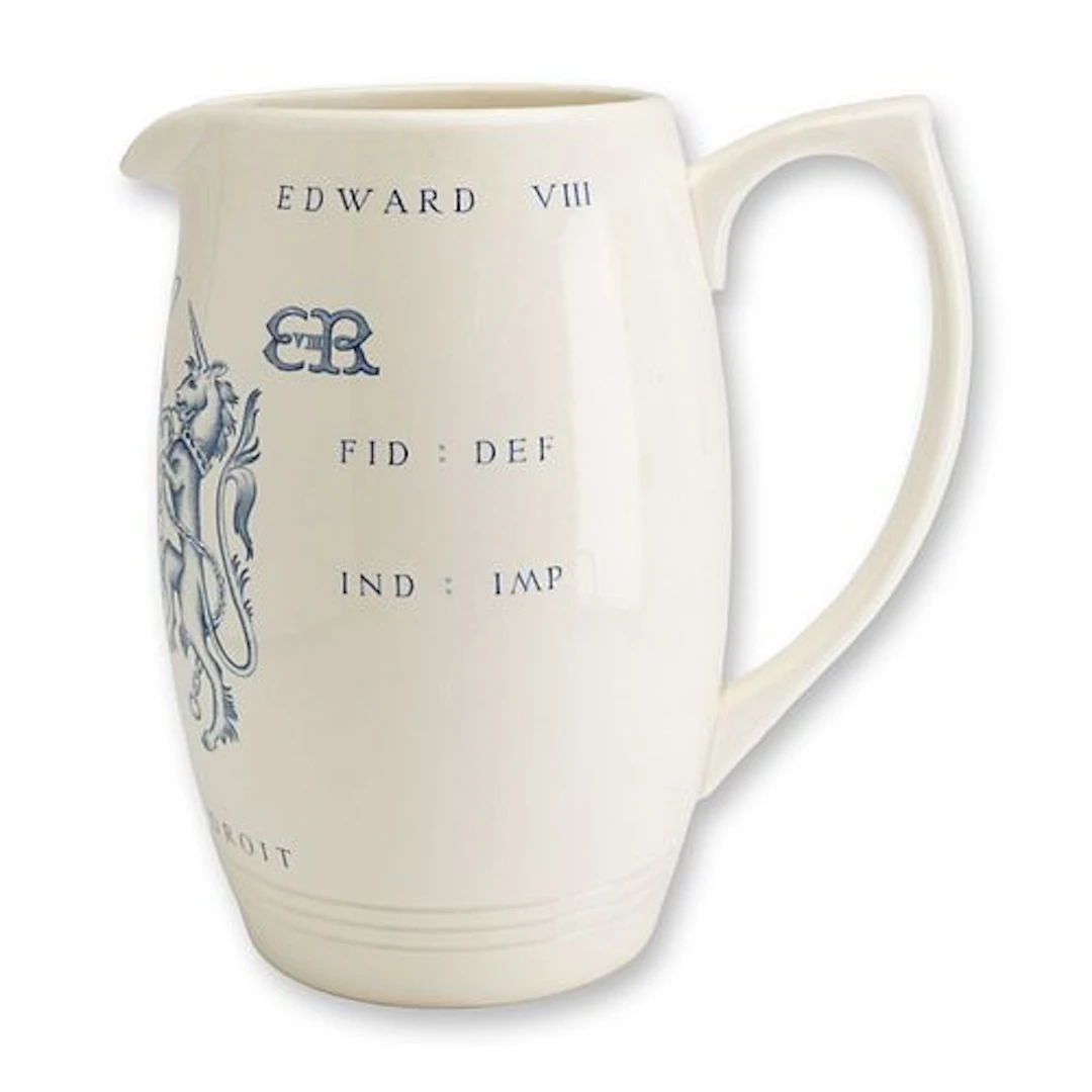 Wedgwood Keith Murray King Edward VIII 1937 Coronation Commemorative Pitcher
