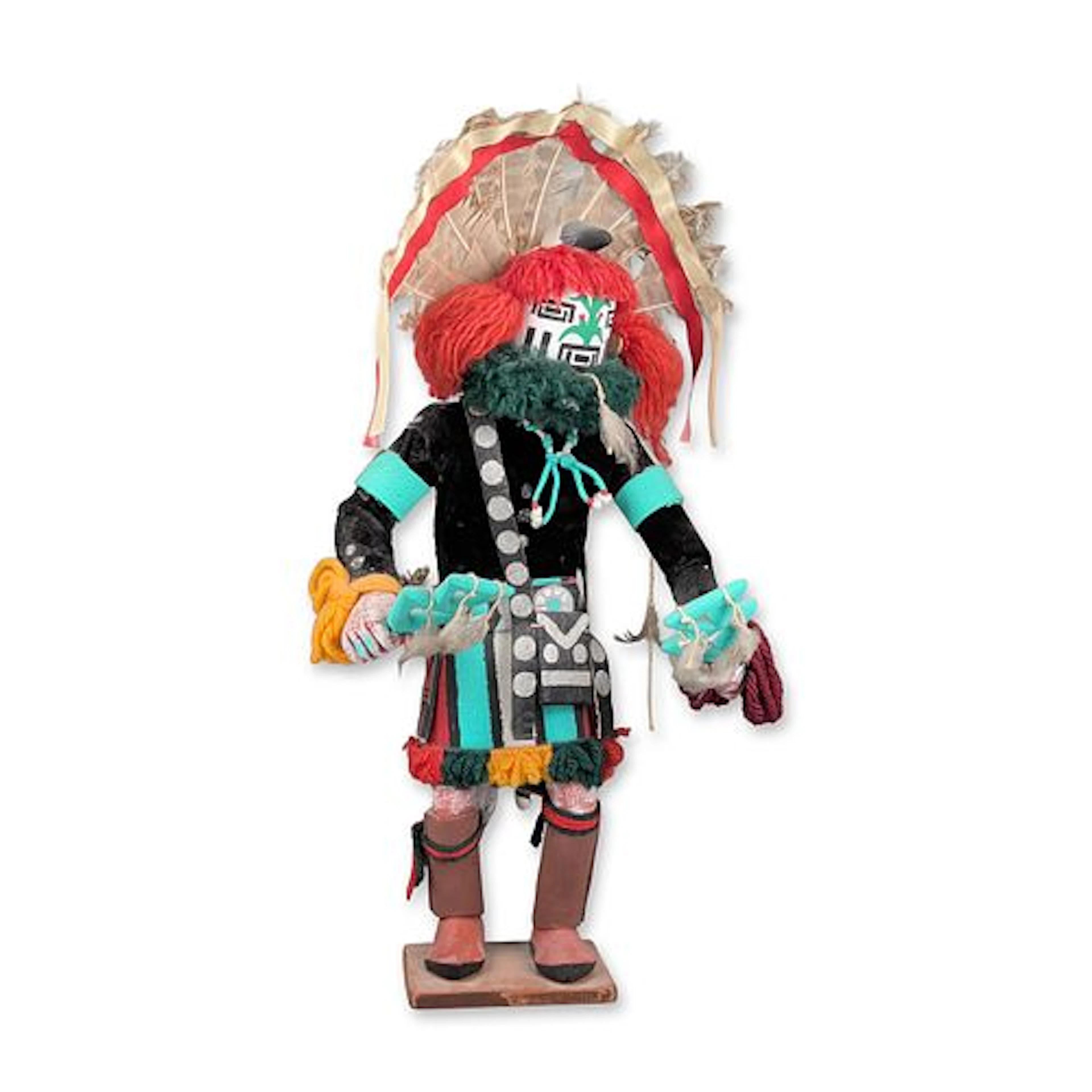 Native American Hemis Kachina Carved Wood Figurine