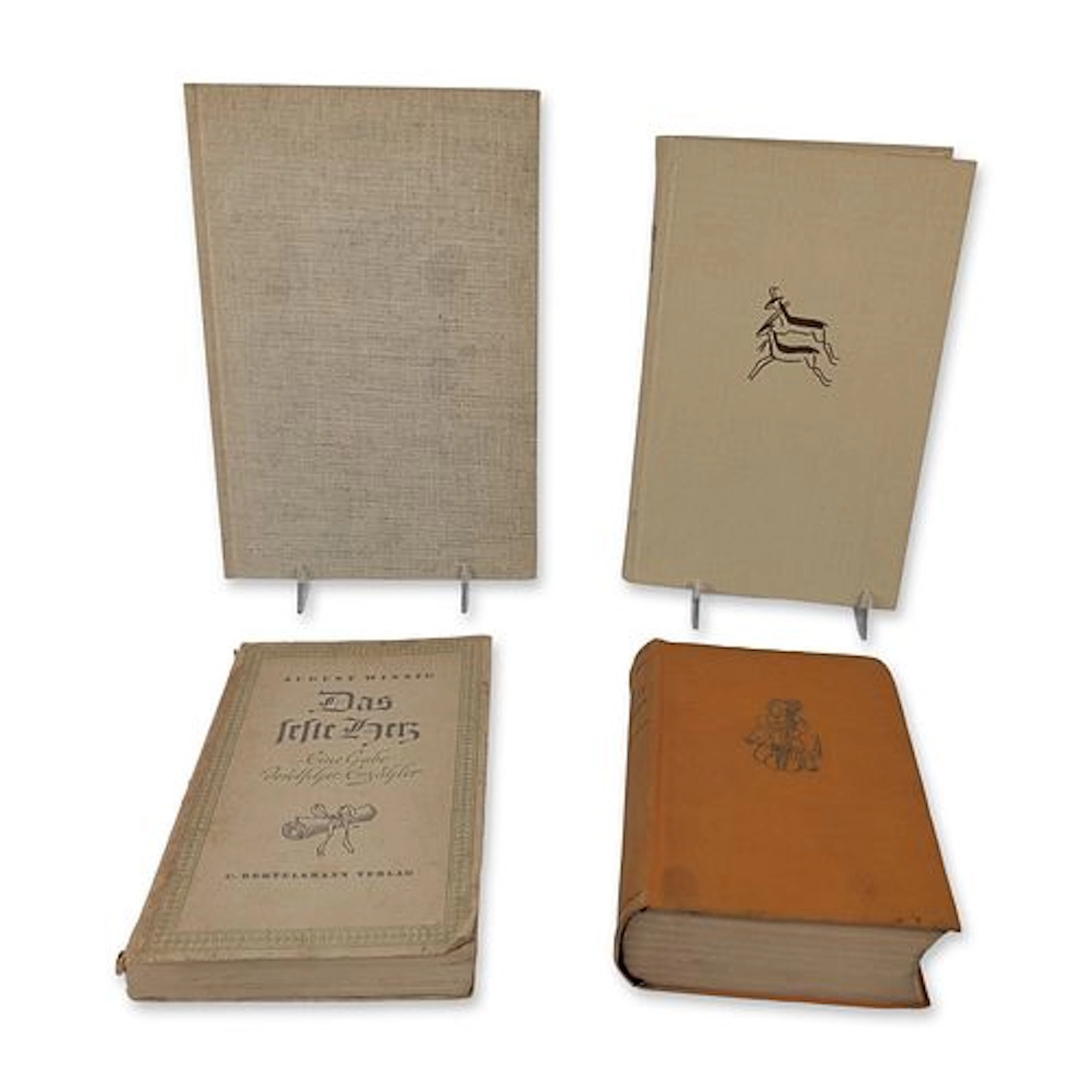 4 German Academic Hardcover Books