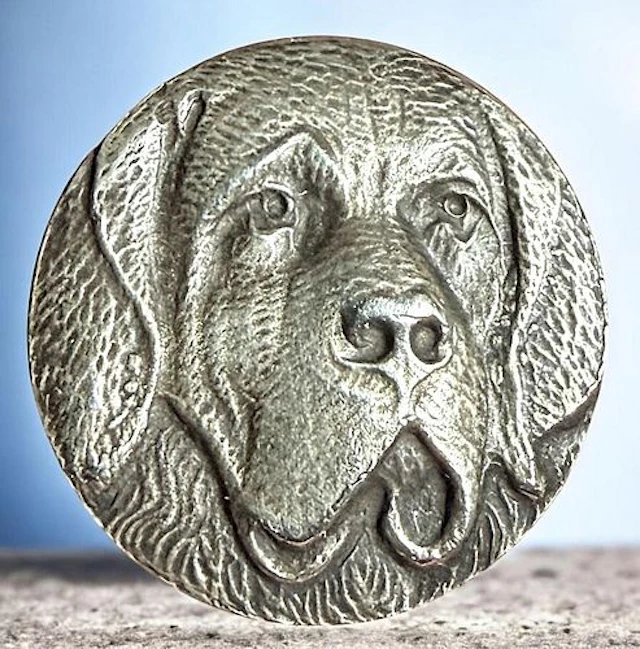 A DIVISION ONE THIRD AVENUE SILVER BUTTON