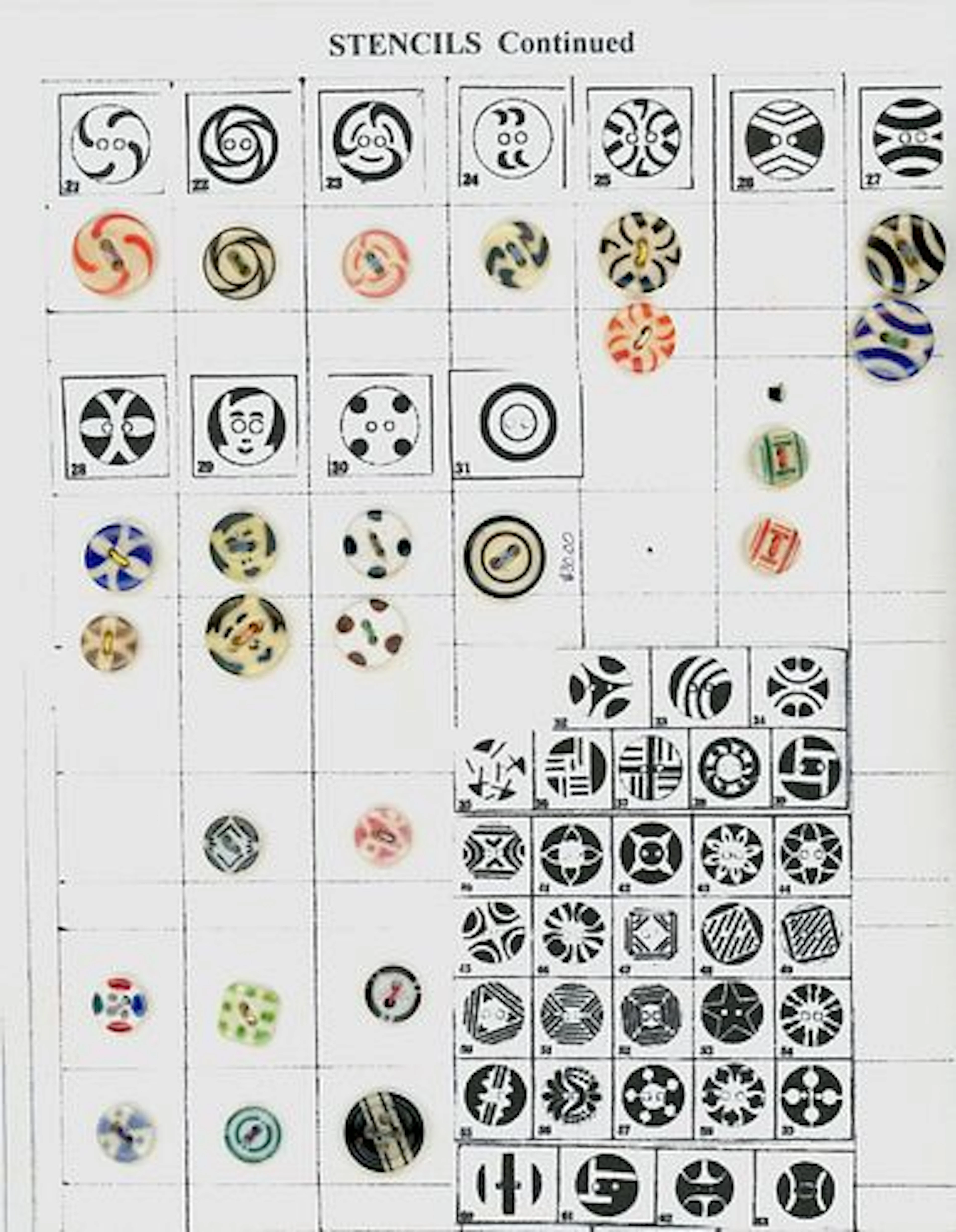 3 PARTIAL CARDS PLUS OF DIVISION 1 CHINA BITTONS