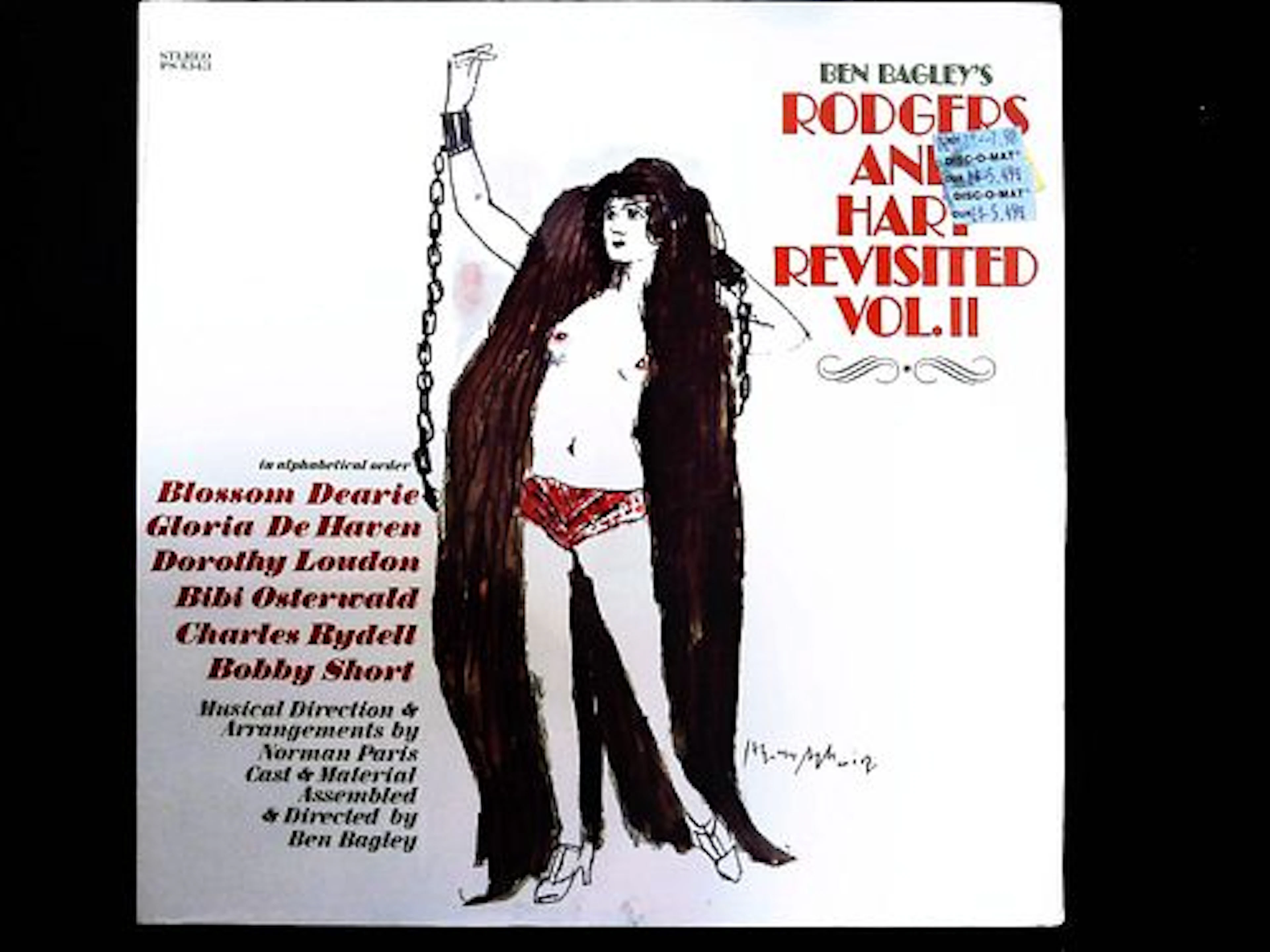 Vintage LP Jacket Ben Bagley's Rodgers and Hart Revisited Vol II STEREO PS 1343