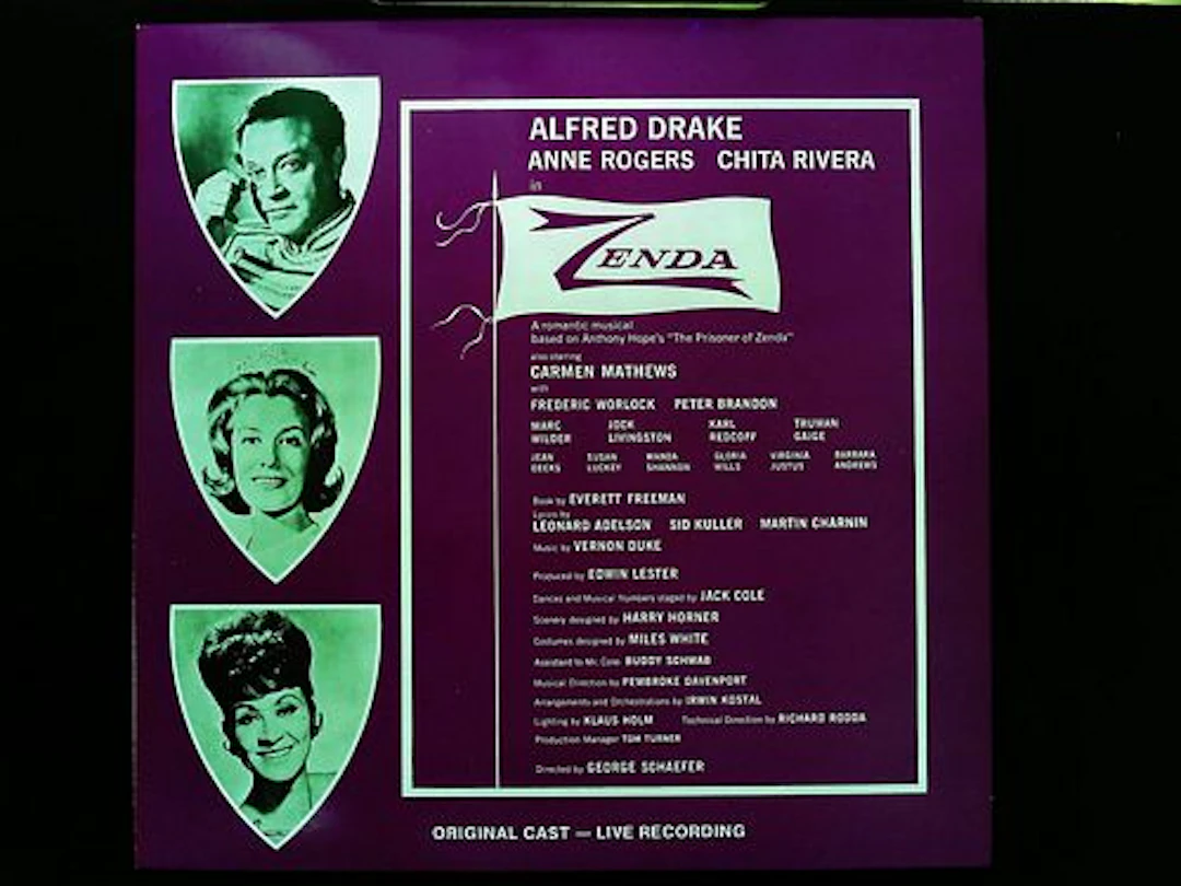 Zenda Original Cast Live Recording Blue Pear Records LP BP 1007