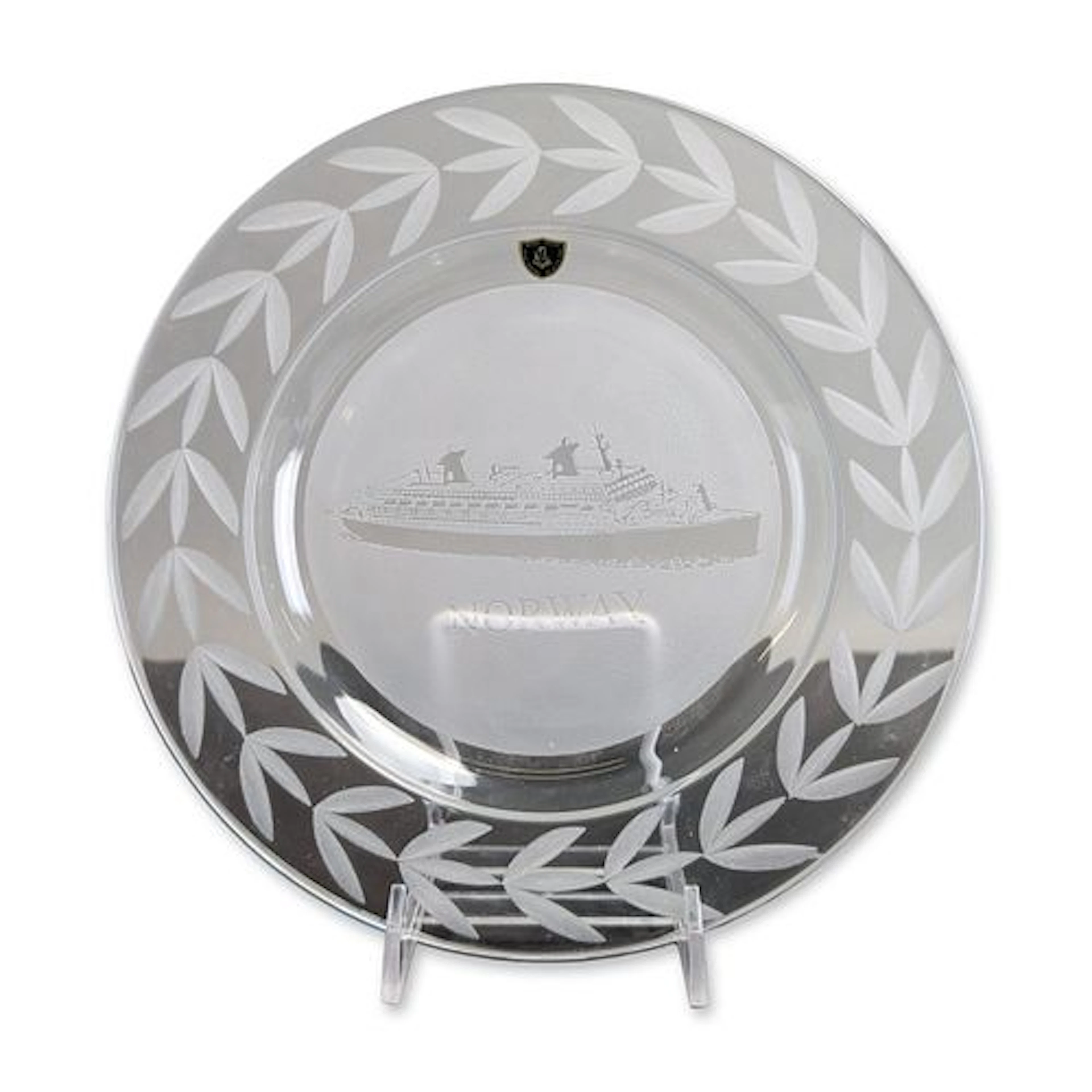 Burns Crystal SS Norway Commemorative Plate