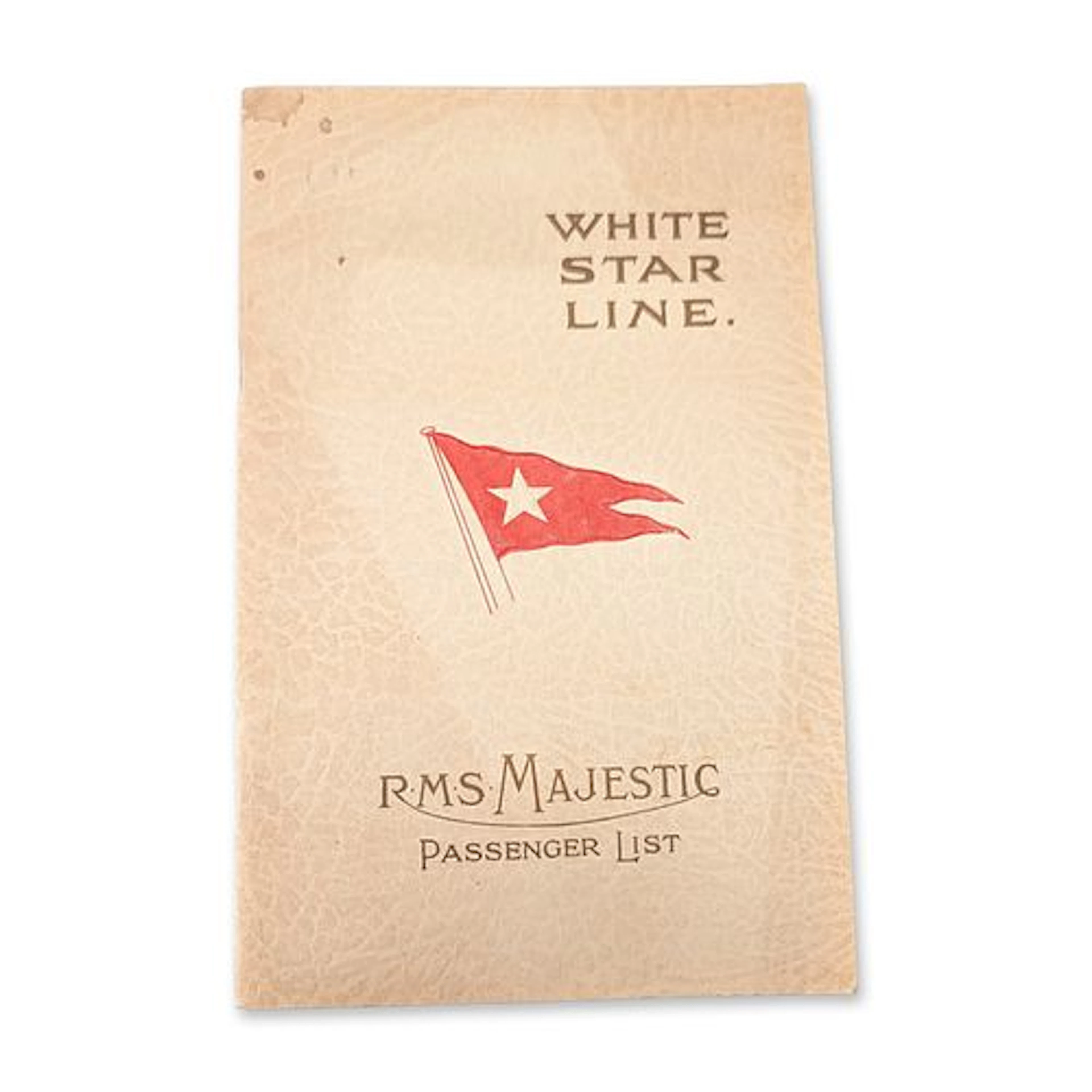 White Star Line RMS Majestic 1928 Passenger List