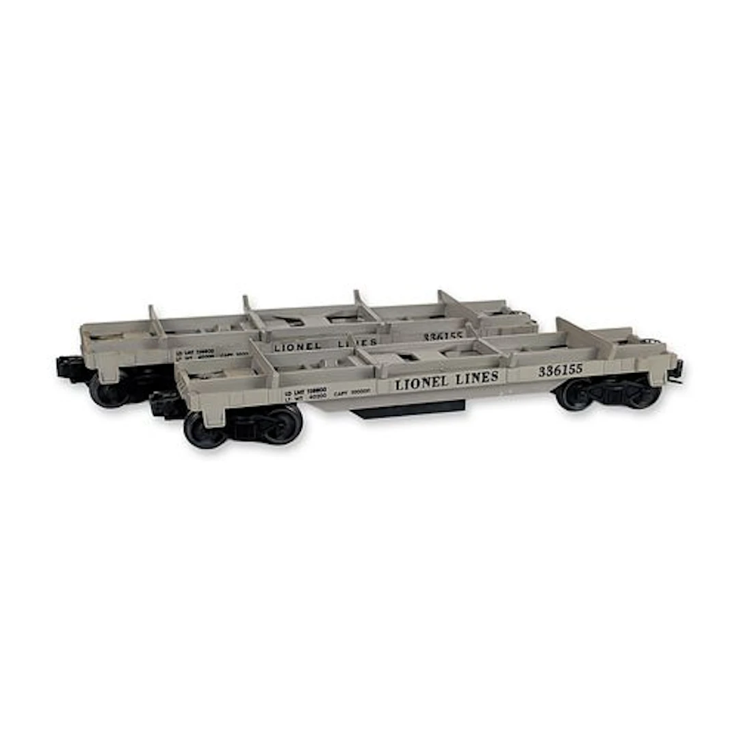 Pair of Lionel 3361 Log Dump Cars
