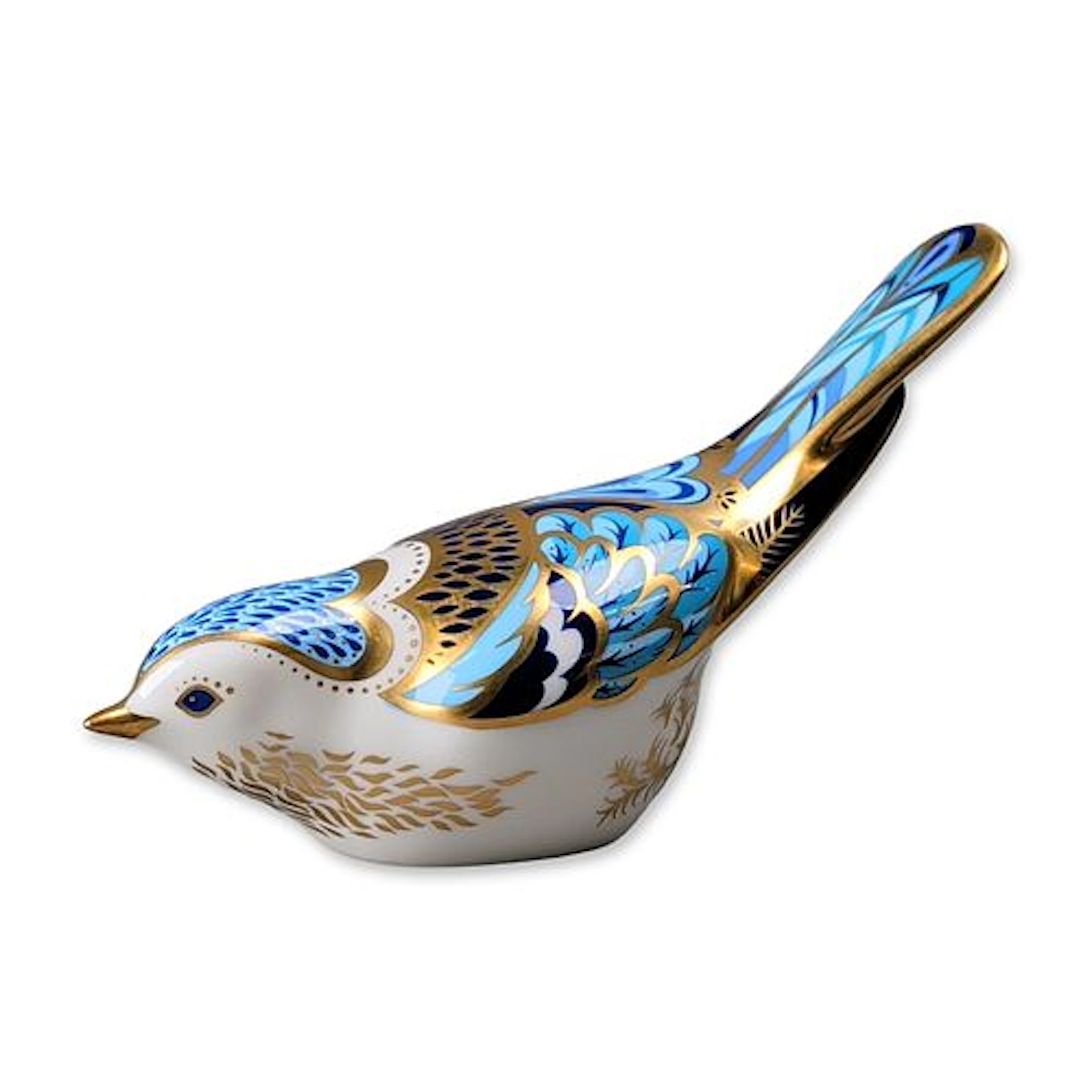 Royal Crown Derby Bone China Mountain Bluebird Paperweight Figurine