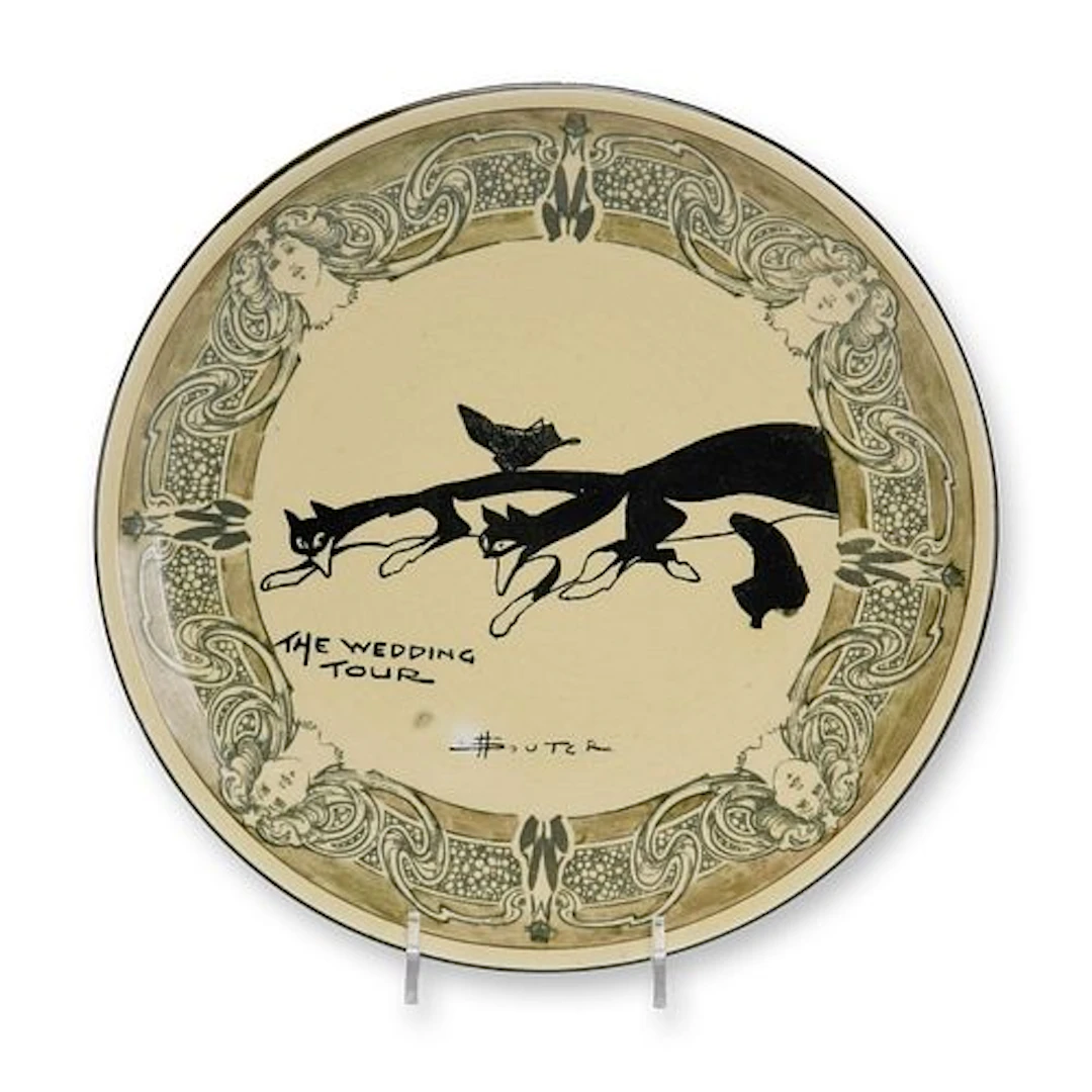 Royal Doulton by David Henry Souter Kateroo Series Ware Plate, The Wedding Tour
