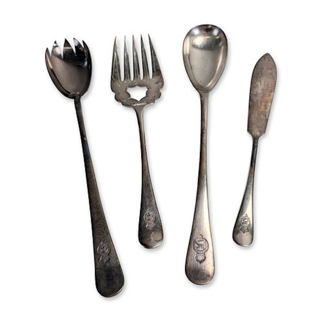4pc Elkington and Mappin & Webb Silver Plate Royal Mail Steam Packet