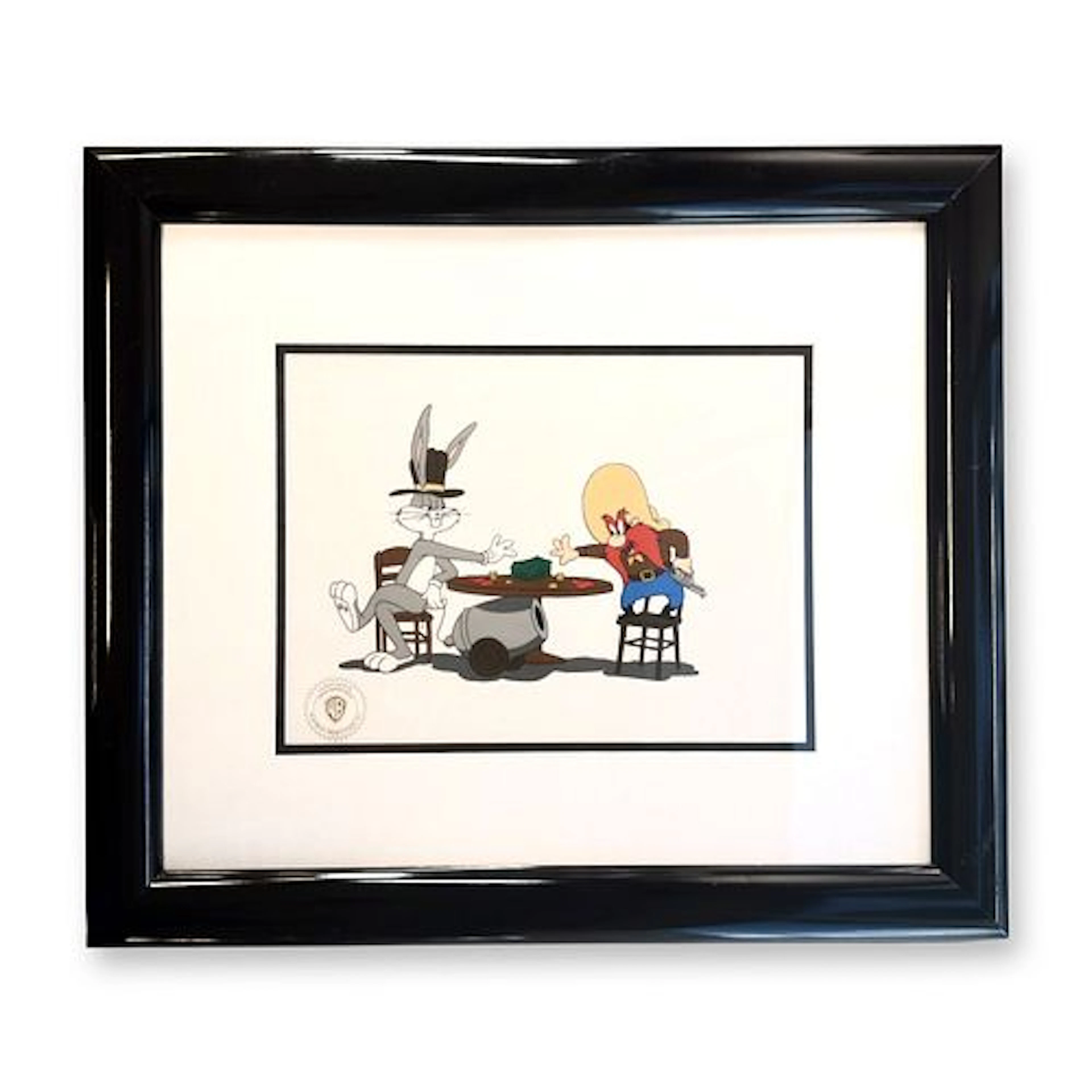 Warner Bros. Looney Tunes Bugs Bunny and Yosemite Sam Loaded Hands Sericel
