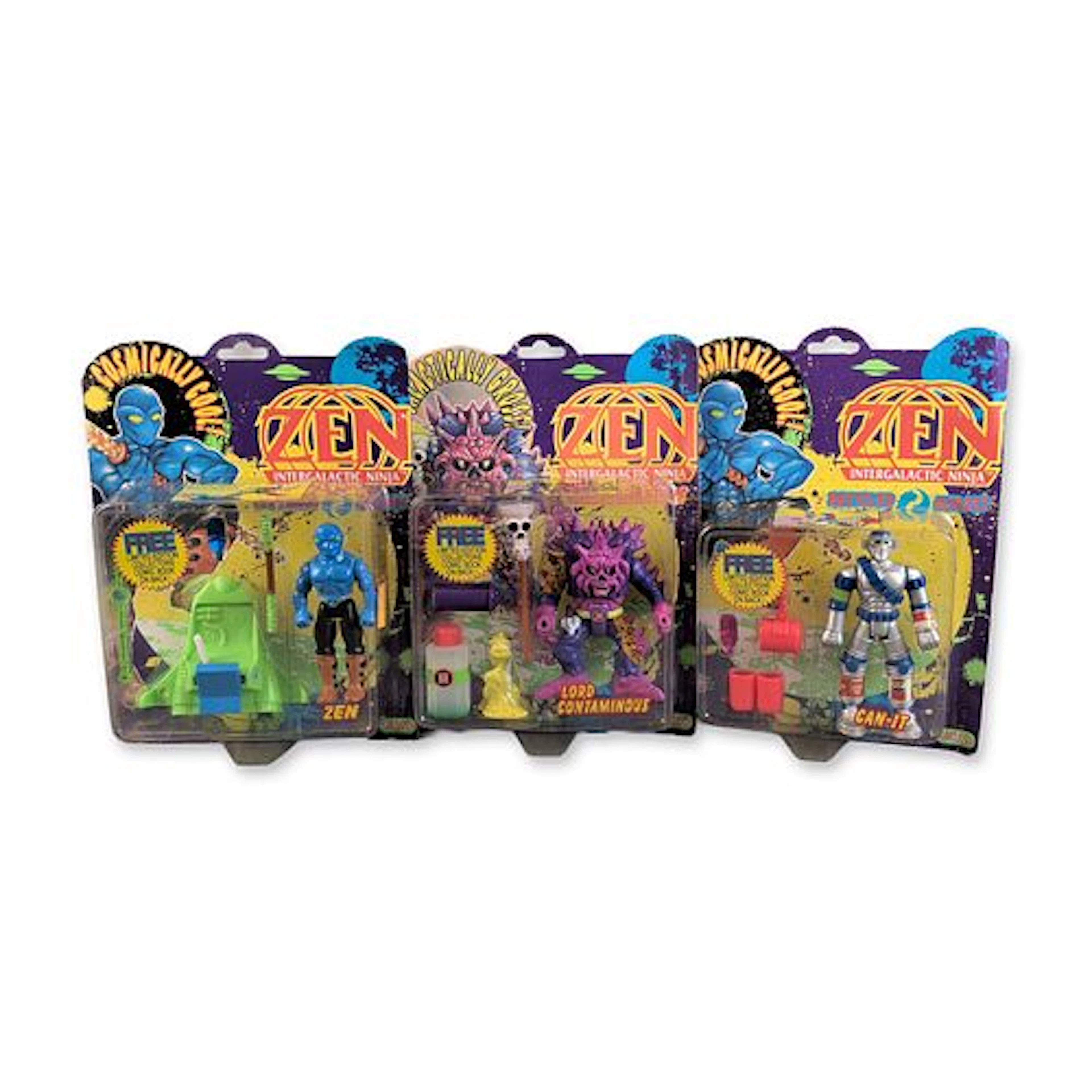 3pc JusToys Zen Intergalactic Ninja MOC Action Figurine