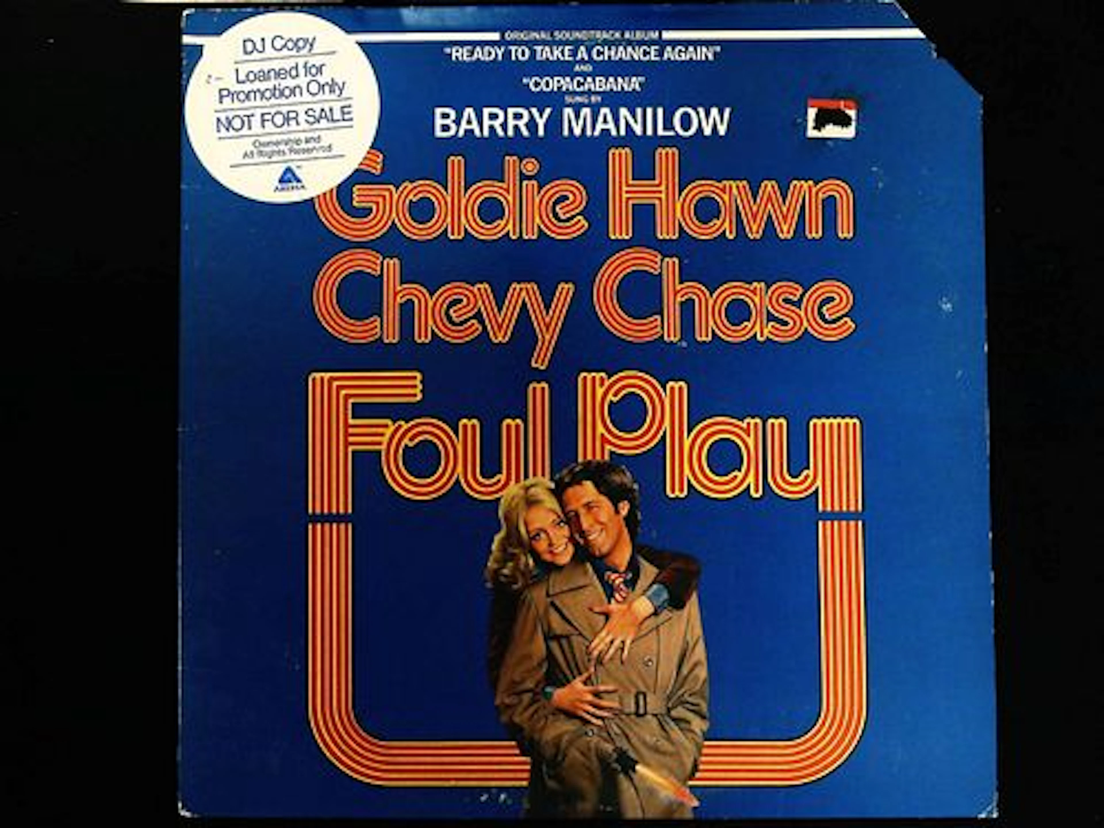 Charles Fox Foul Play Original Soundtrack Album 1978 Vinyl LP DJ Copy