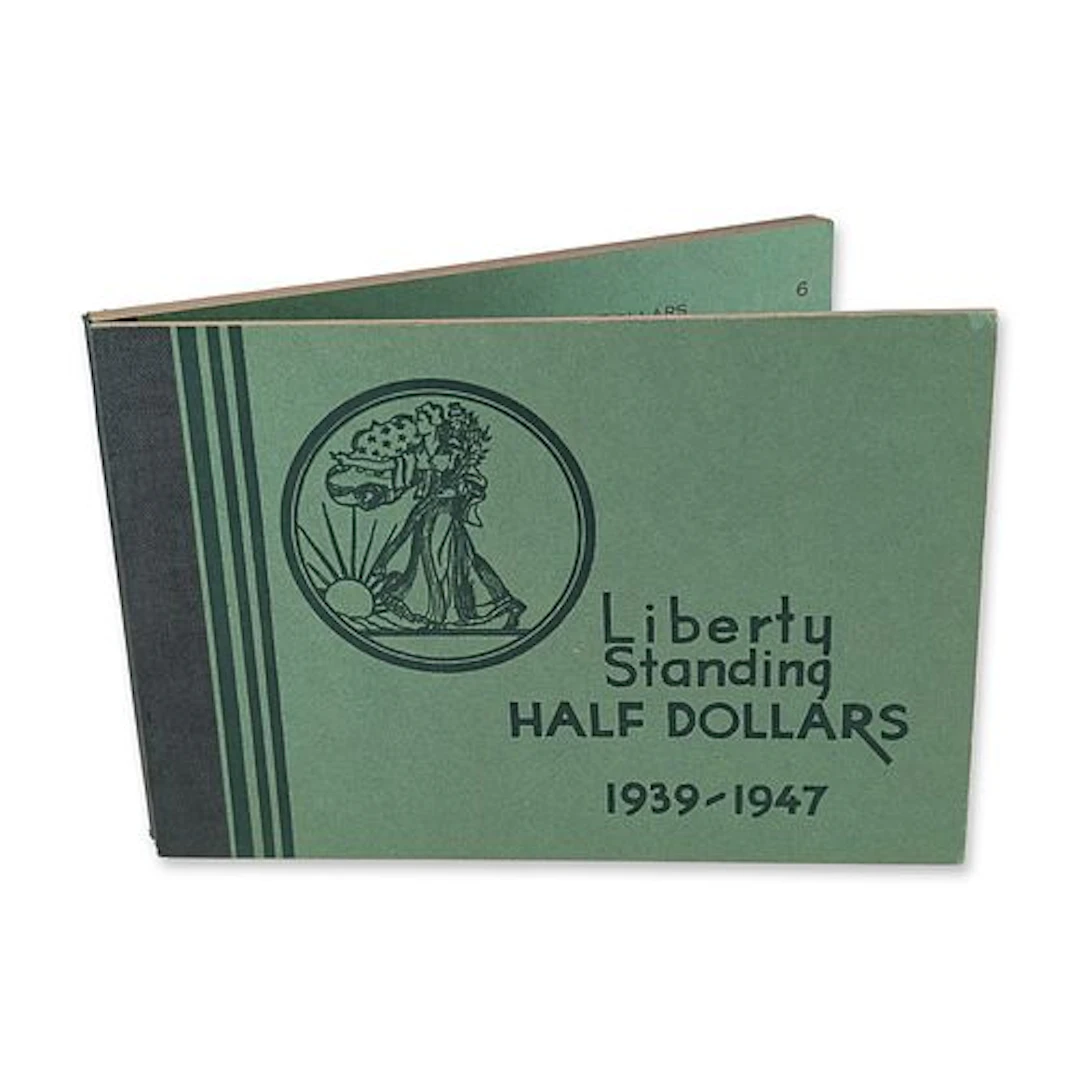 1939-1946 US Liberty Standing 90 Percent Silver Half Dollar Album