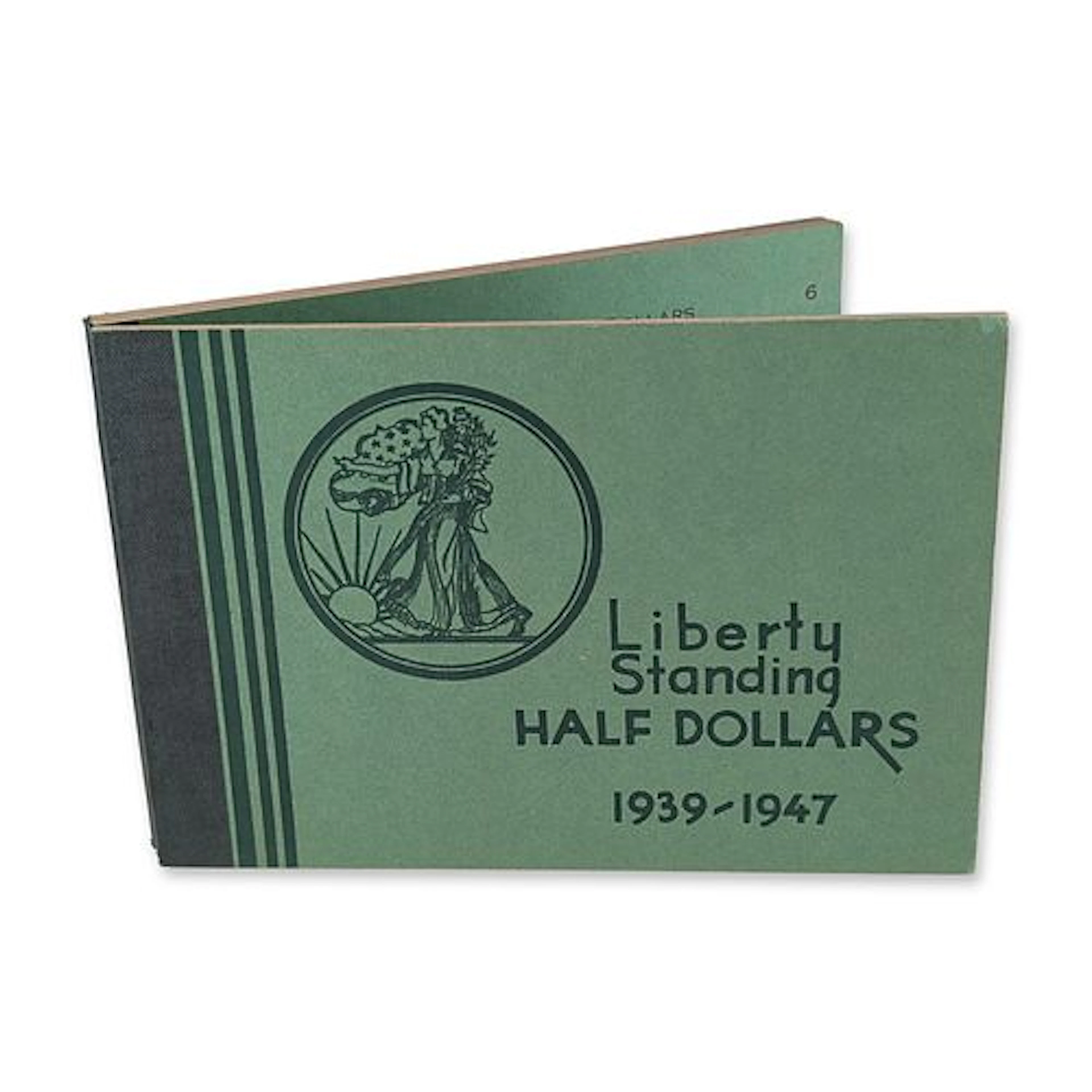 1939-1946 US Liberty Standing 90 Percent Silver Half Dollar Album