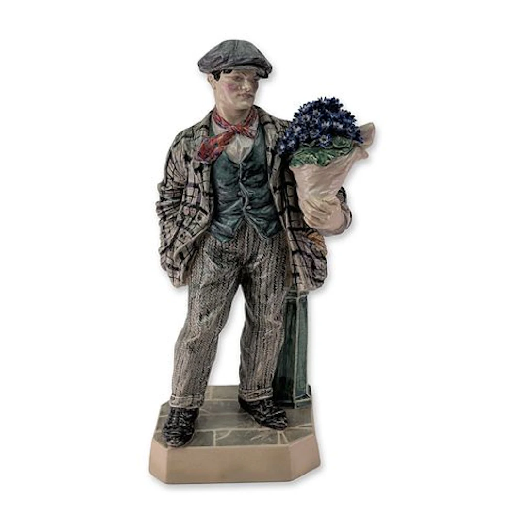 Charles Vyse Chelsea Pottery Colorway Figurine, The Cinneraria Boy