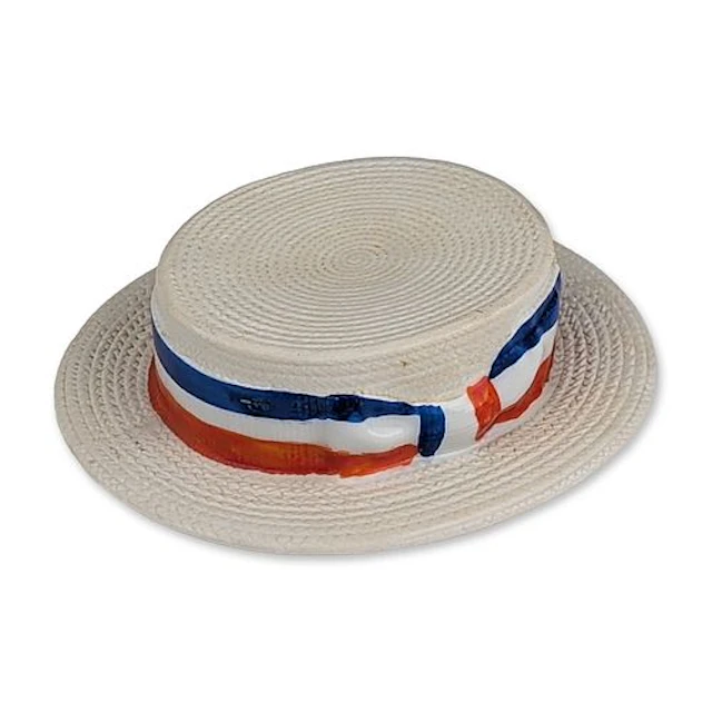 Luton Souvenir Crested Ceramic Boater Hat Figurine