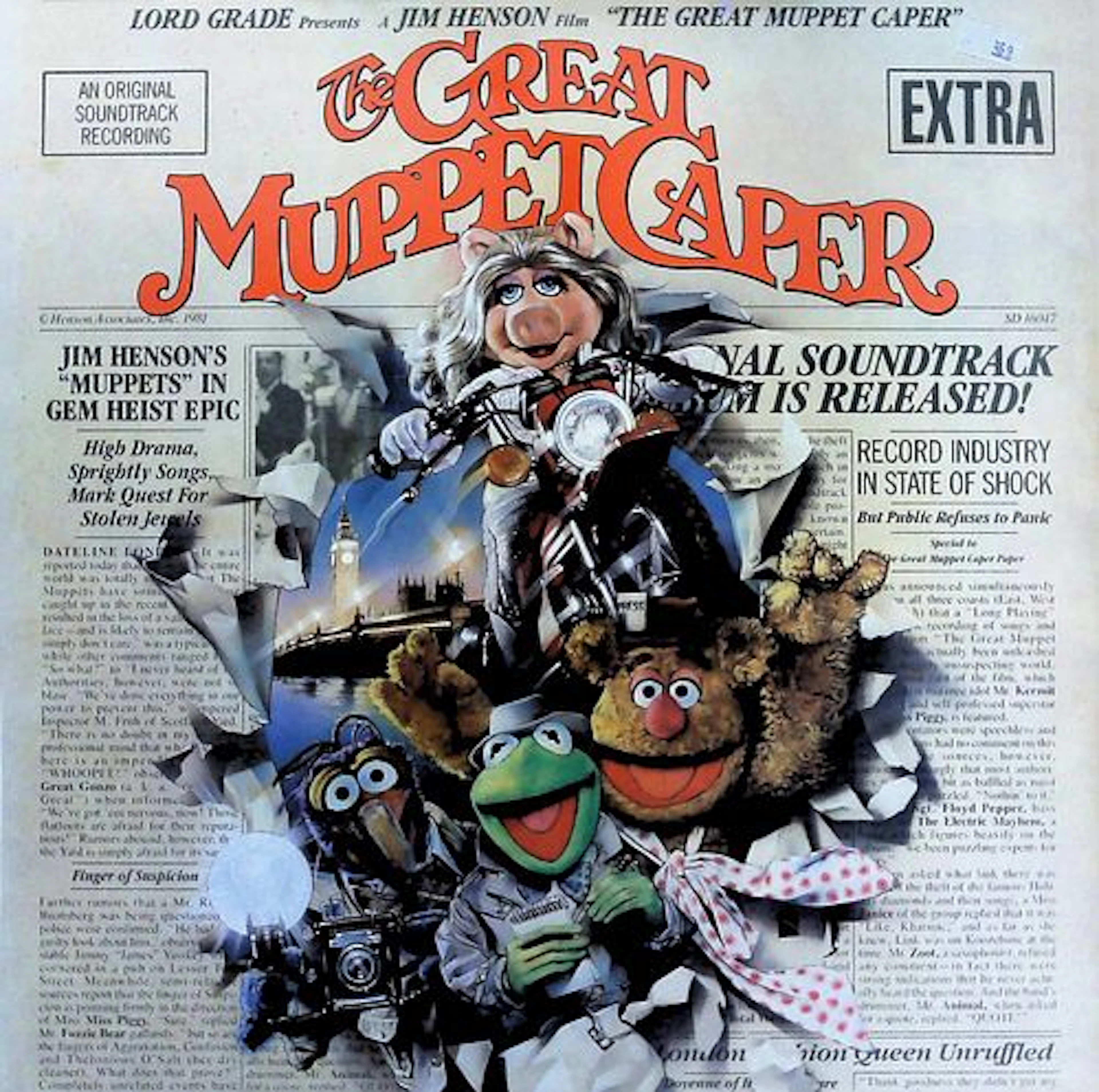 Great Muppet Caper - Soundtrack LP, Atlantic Records 1981