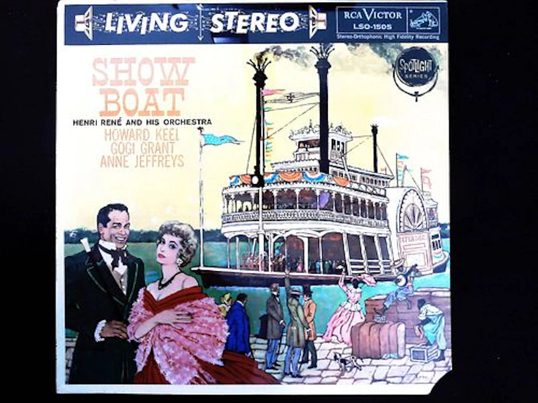 Vintage 1959 RCA Victor Living Stereo Show Boat Soundtrack Album Sleeve
