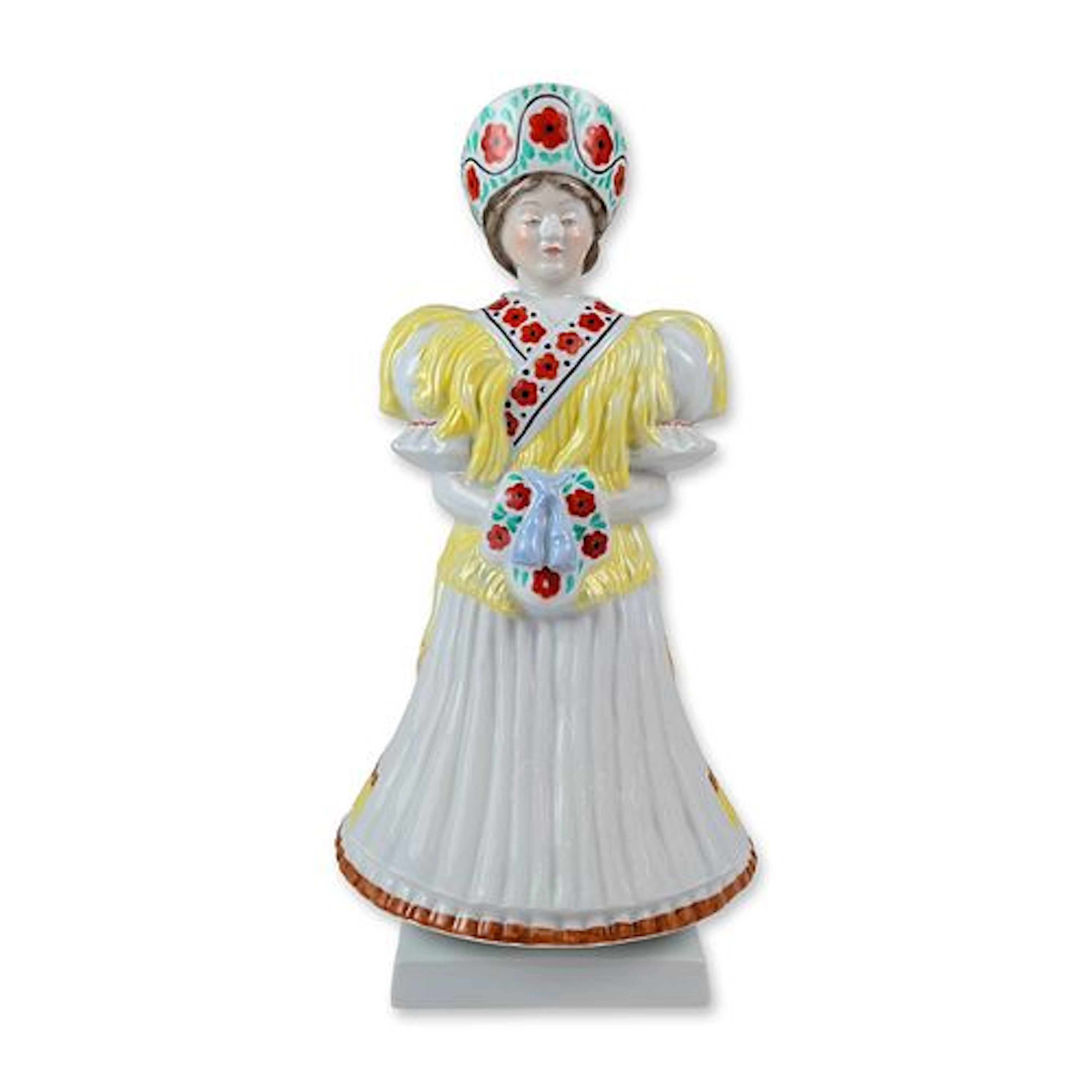 Herend Hungarian Hand Painted Porcelain Bride Figurine