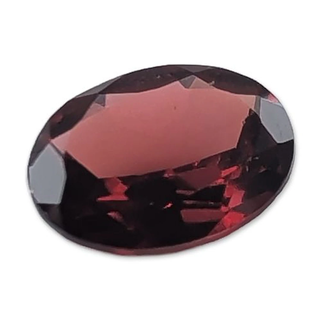 Oval Cut Deep Red Garnet Gemstone