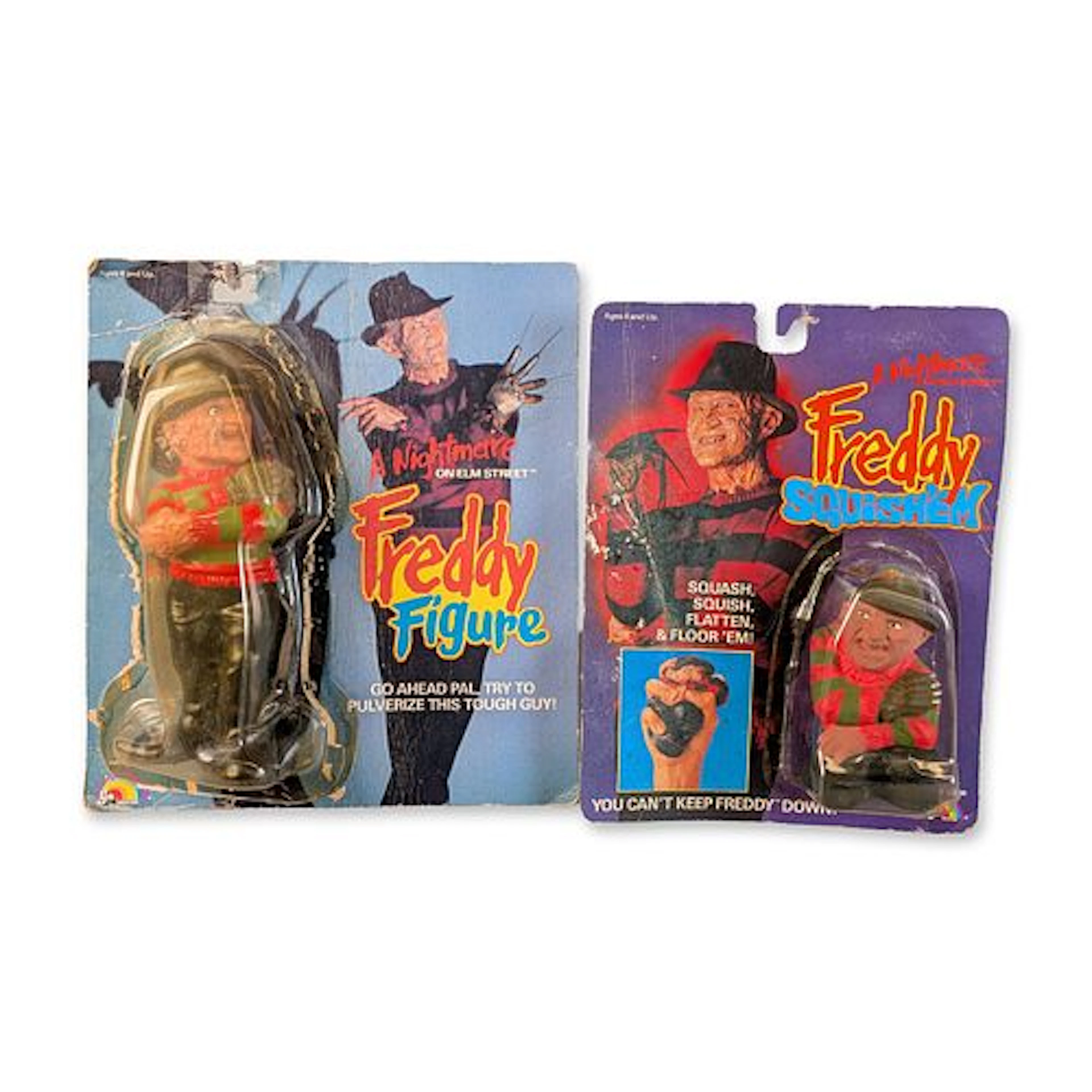 2pc LJN Toys A Nightmare on Elm Street Freddy Krueger Figurines