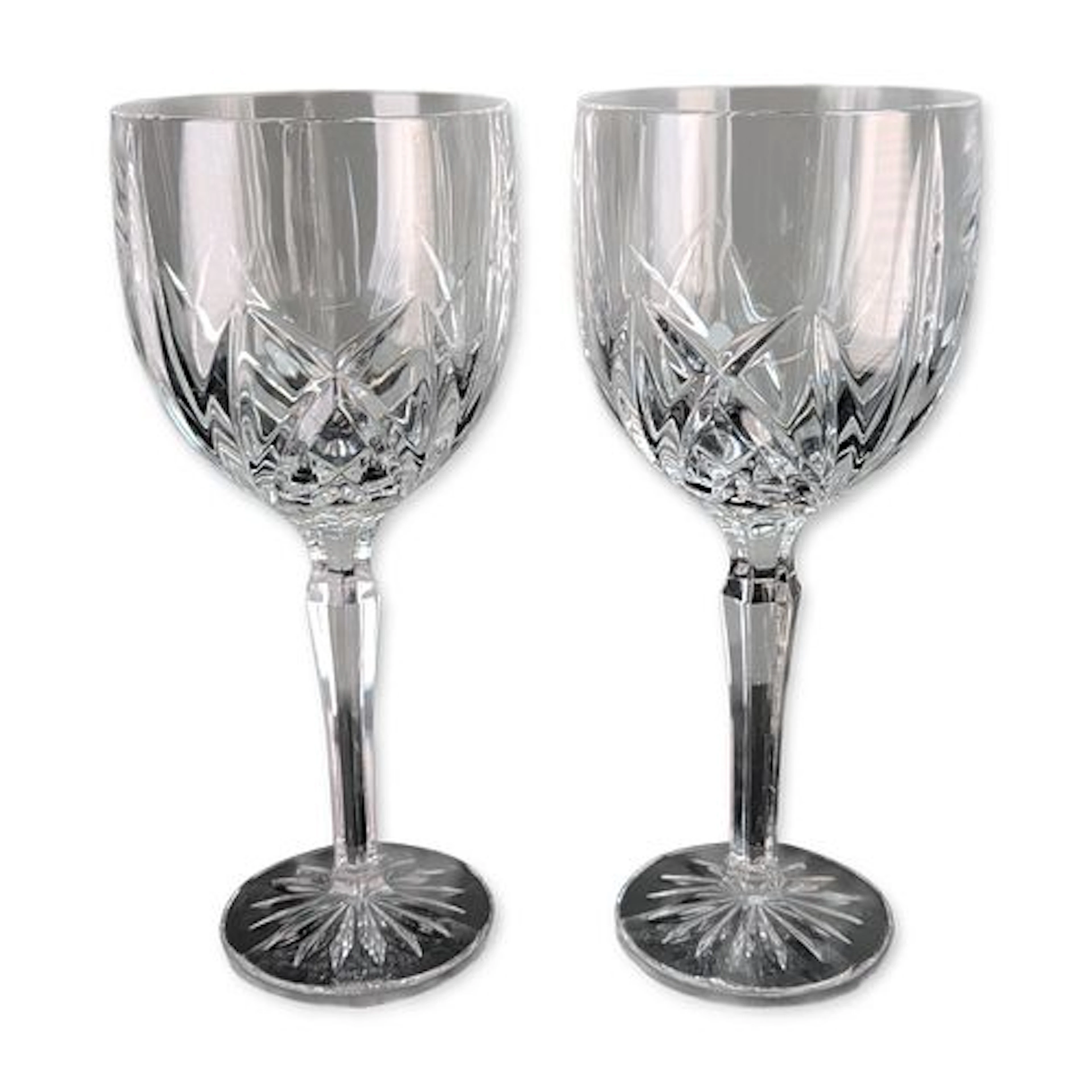 Pair of Marquis by Waterford Brookside Wine Goblets
