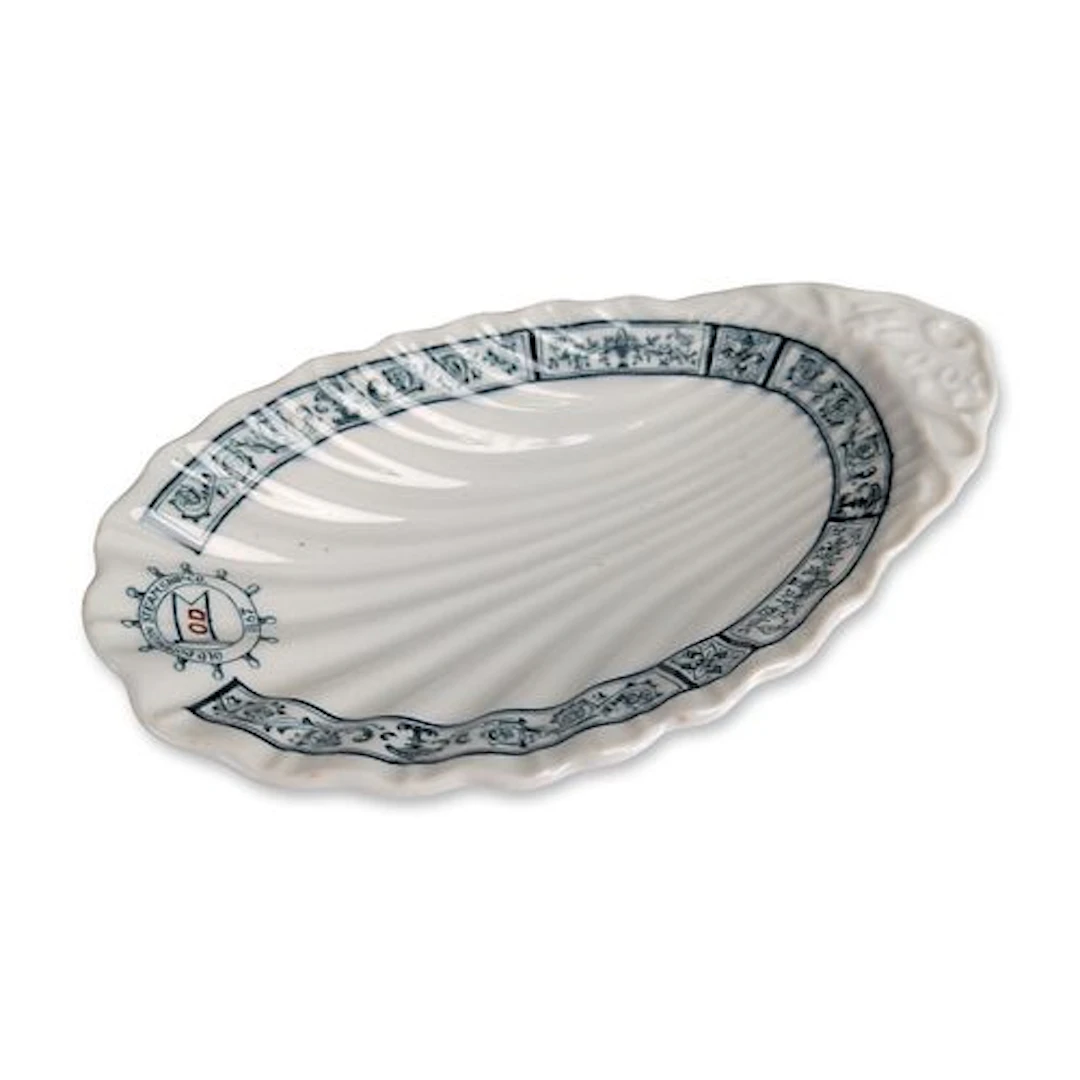 Buffalo China 1925 Old Dominion Steamship Shell Dish
