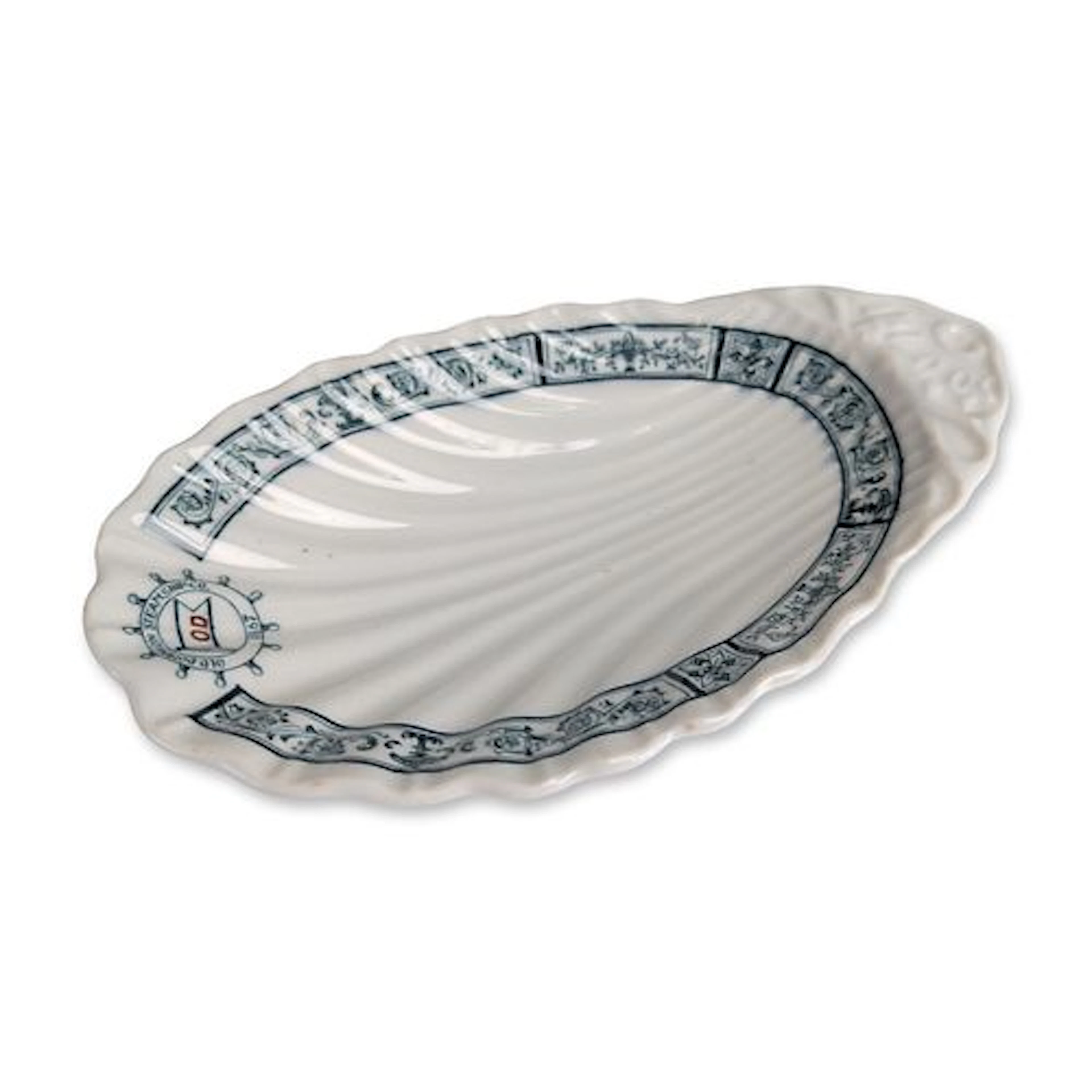 Buffalo China 1925 Old Dominion Steamship Shell Dish