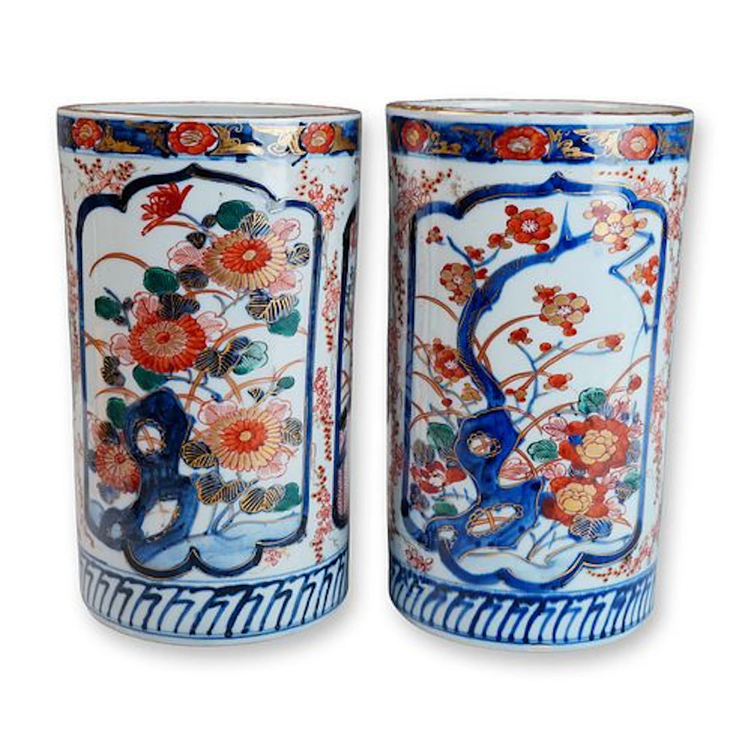 Pair of 19th Century Japanese Imari Vases